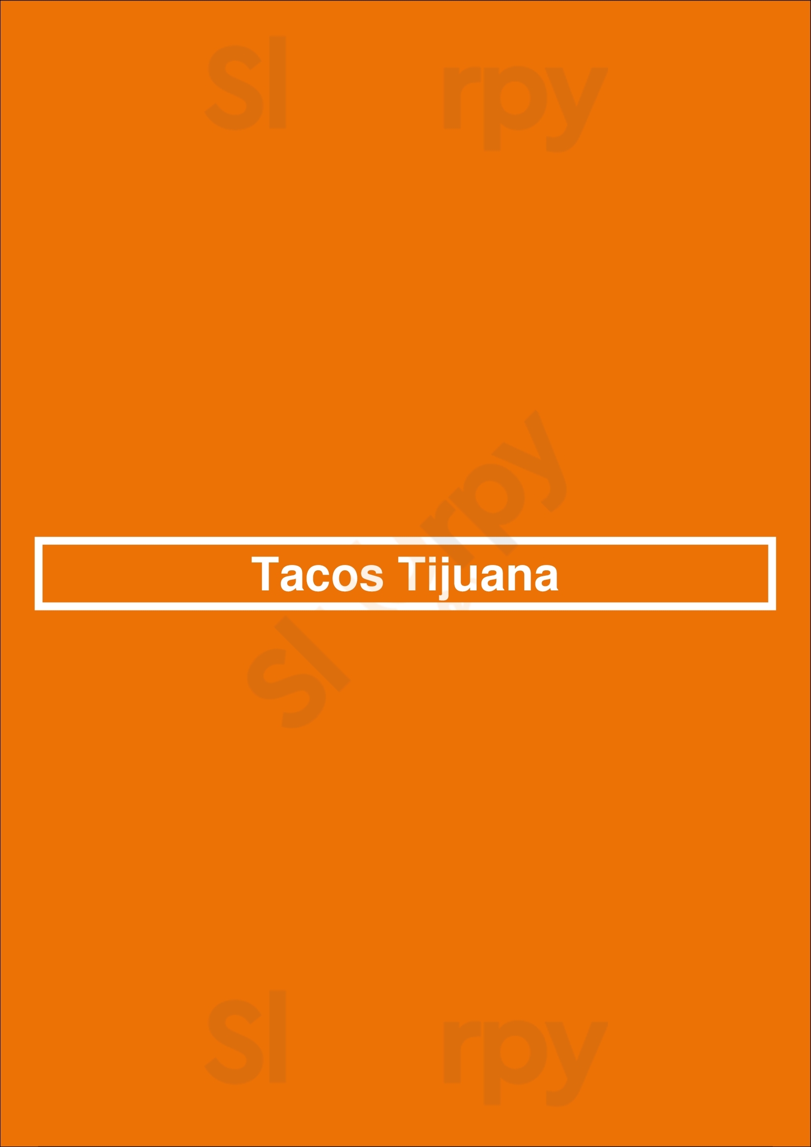 Tacos Tijuana Reno Menu - 1