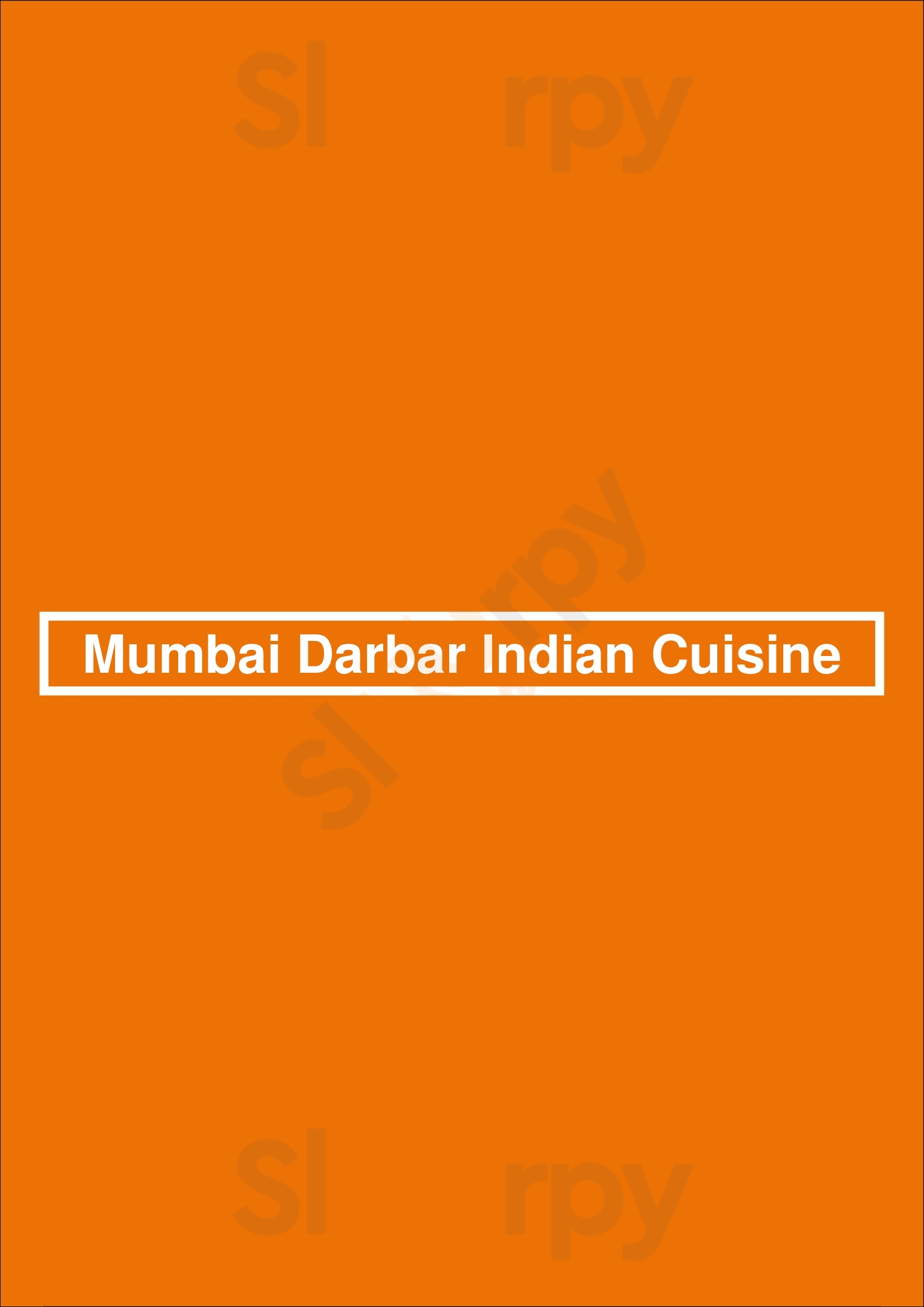 Main Menu - Mumbai Darbar Indian Cuisine