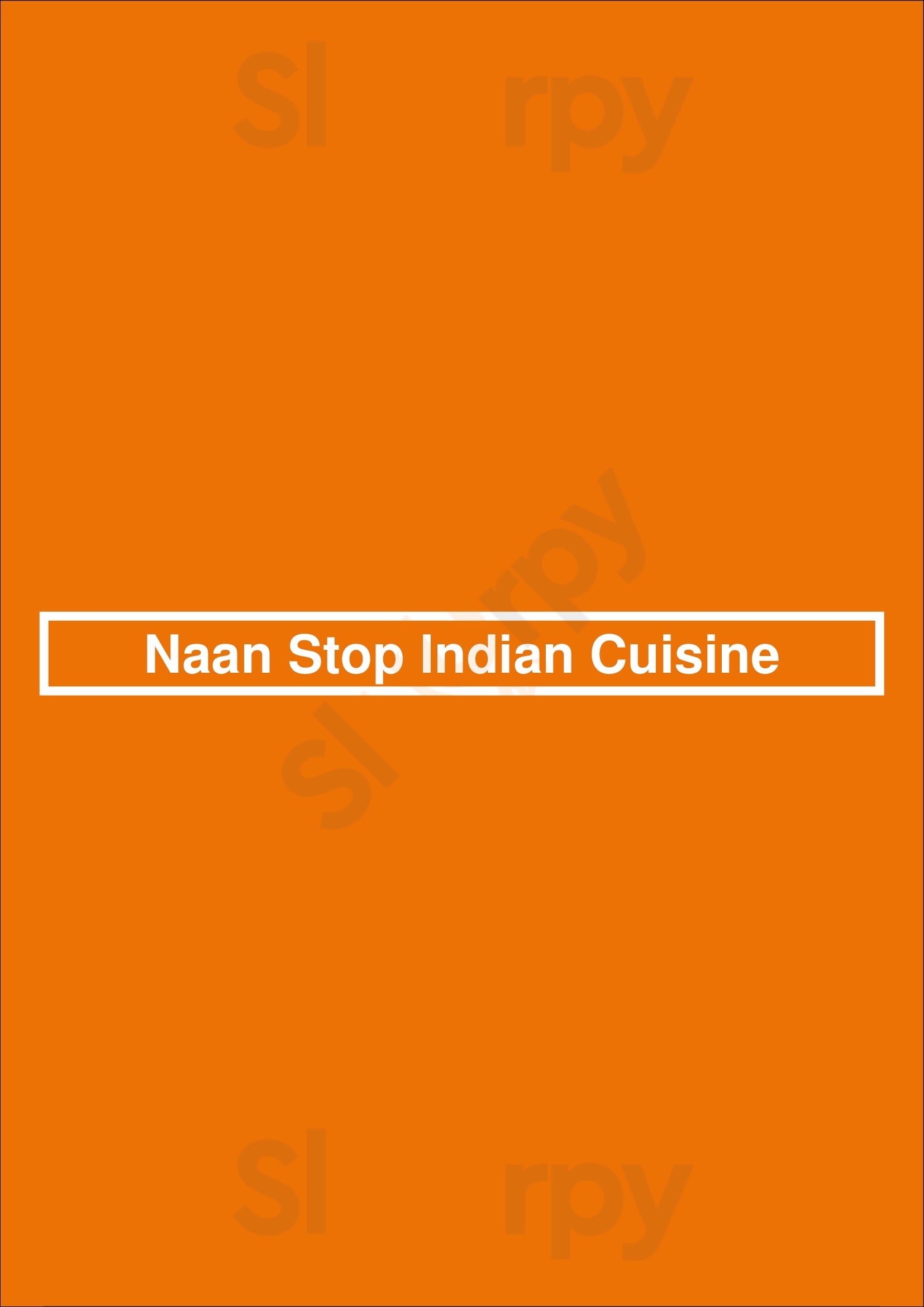 Naan Stop Indian Cuisine Durham Menu - 1