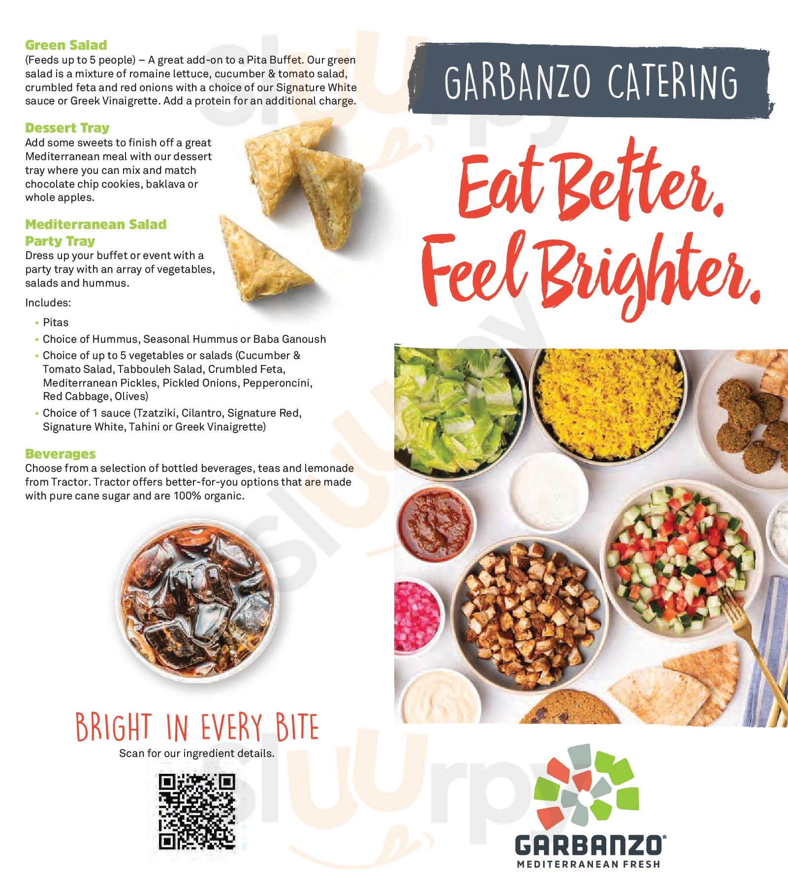 Main Menu - Garbanzo Mediterranean Grill