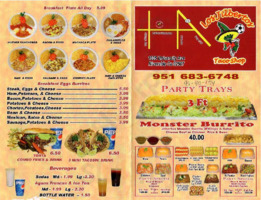 Jilberto's Mexican Food menu