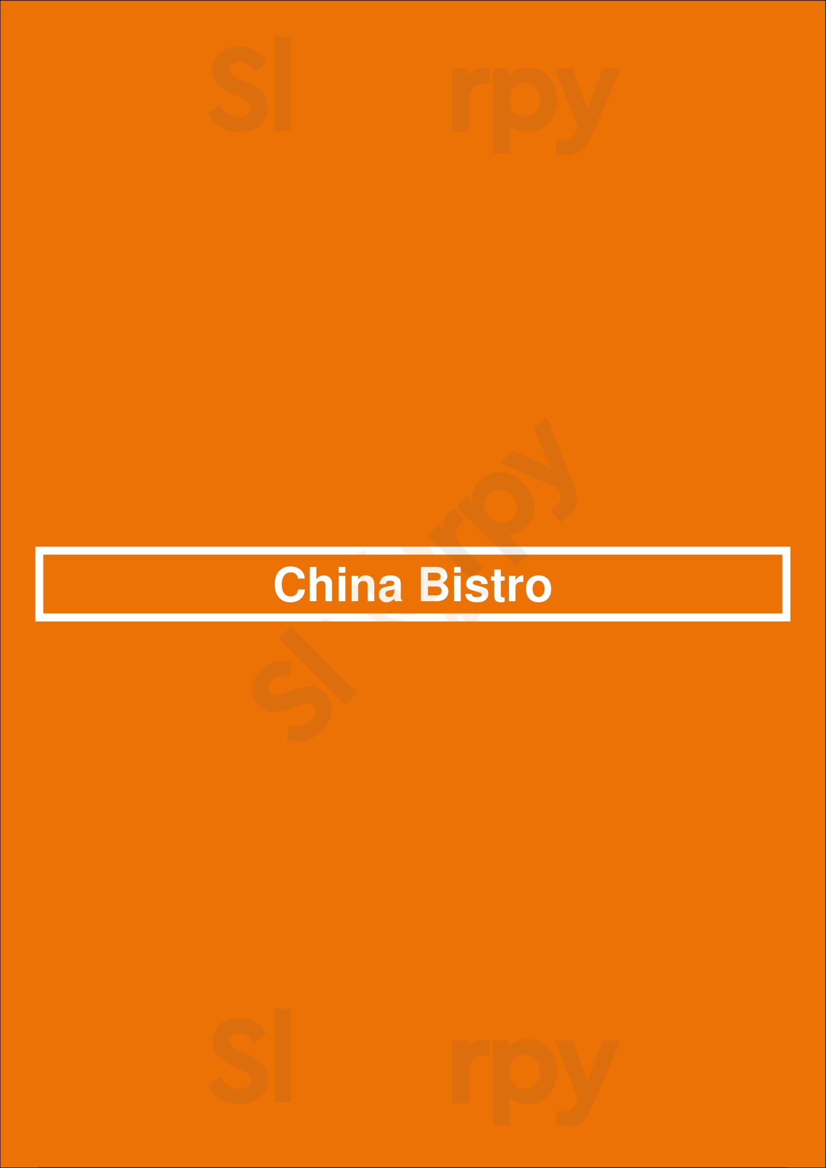 China Bistro Bakersfield Menu - 1