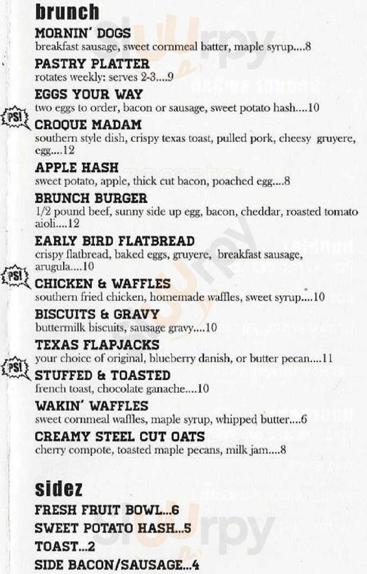 Main Menu - Pepper Smash - A Cocktail Kitchen