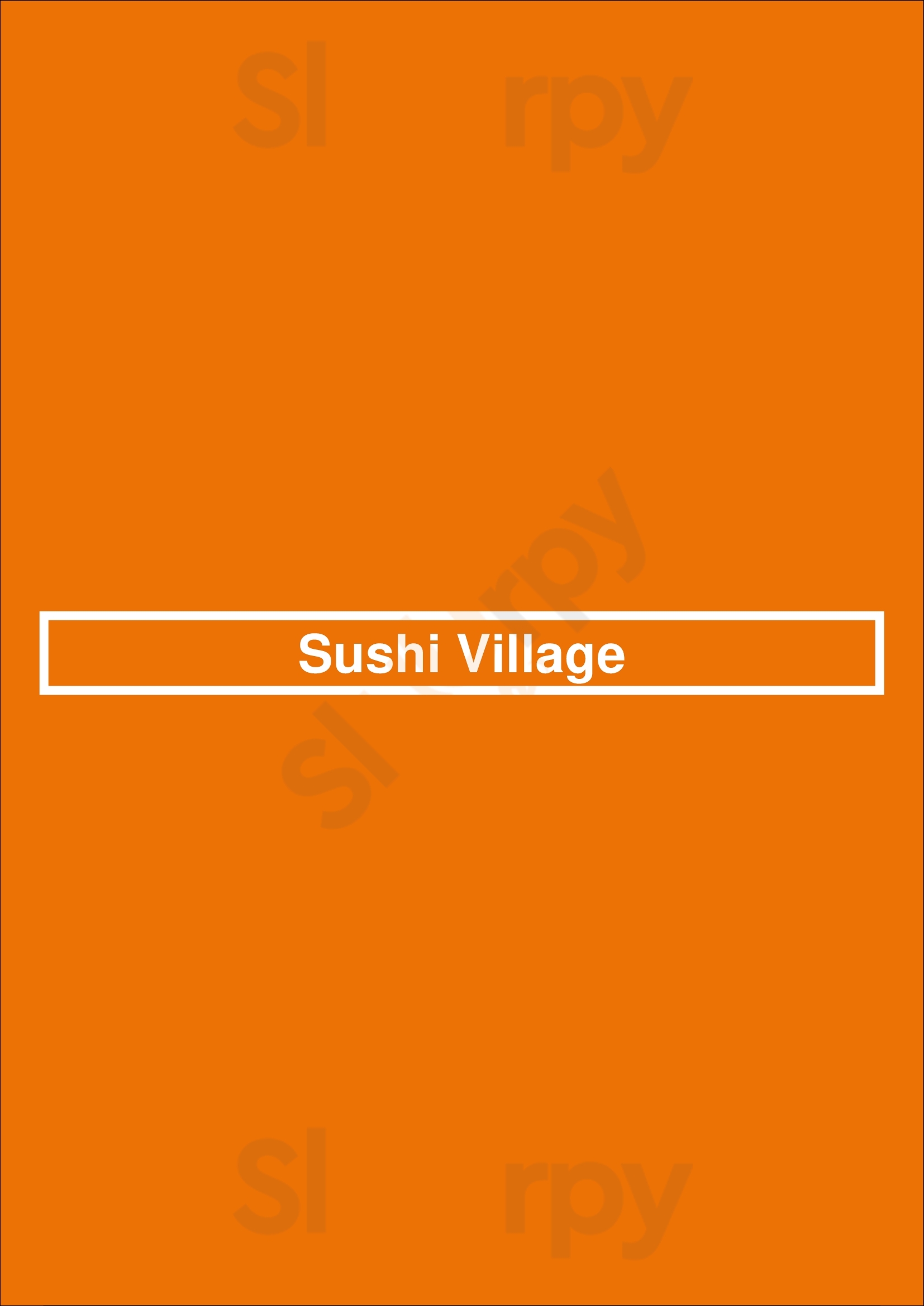 Sushi Village Birmingham Menu - 1