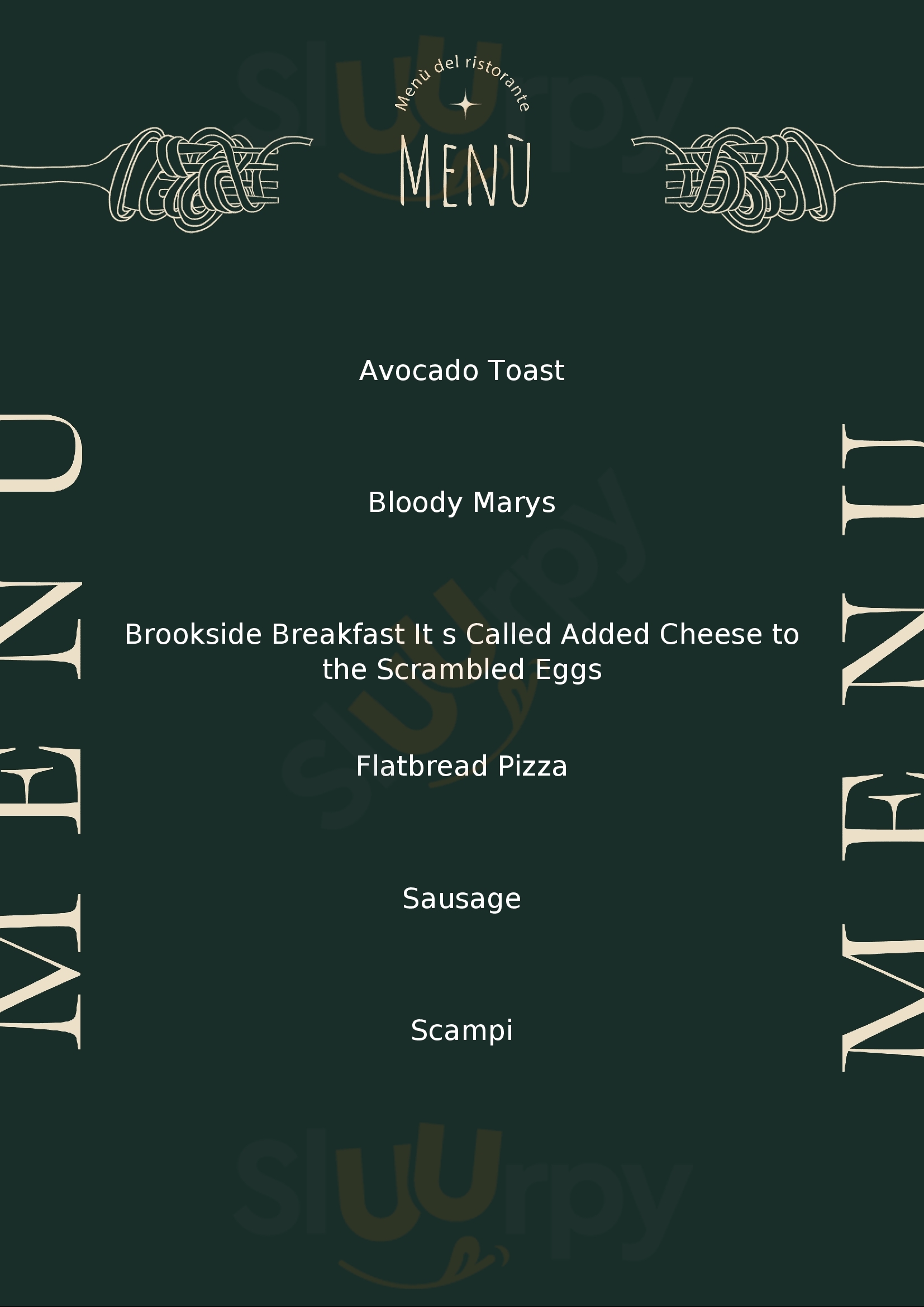 Menu Fuudies - Brookside Restaurant