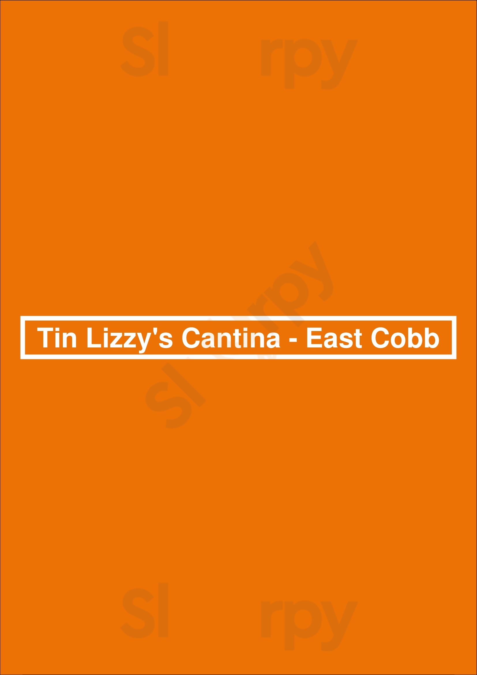 Tin Lizzy's Cantina Marietta Menu - 1