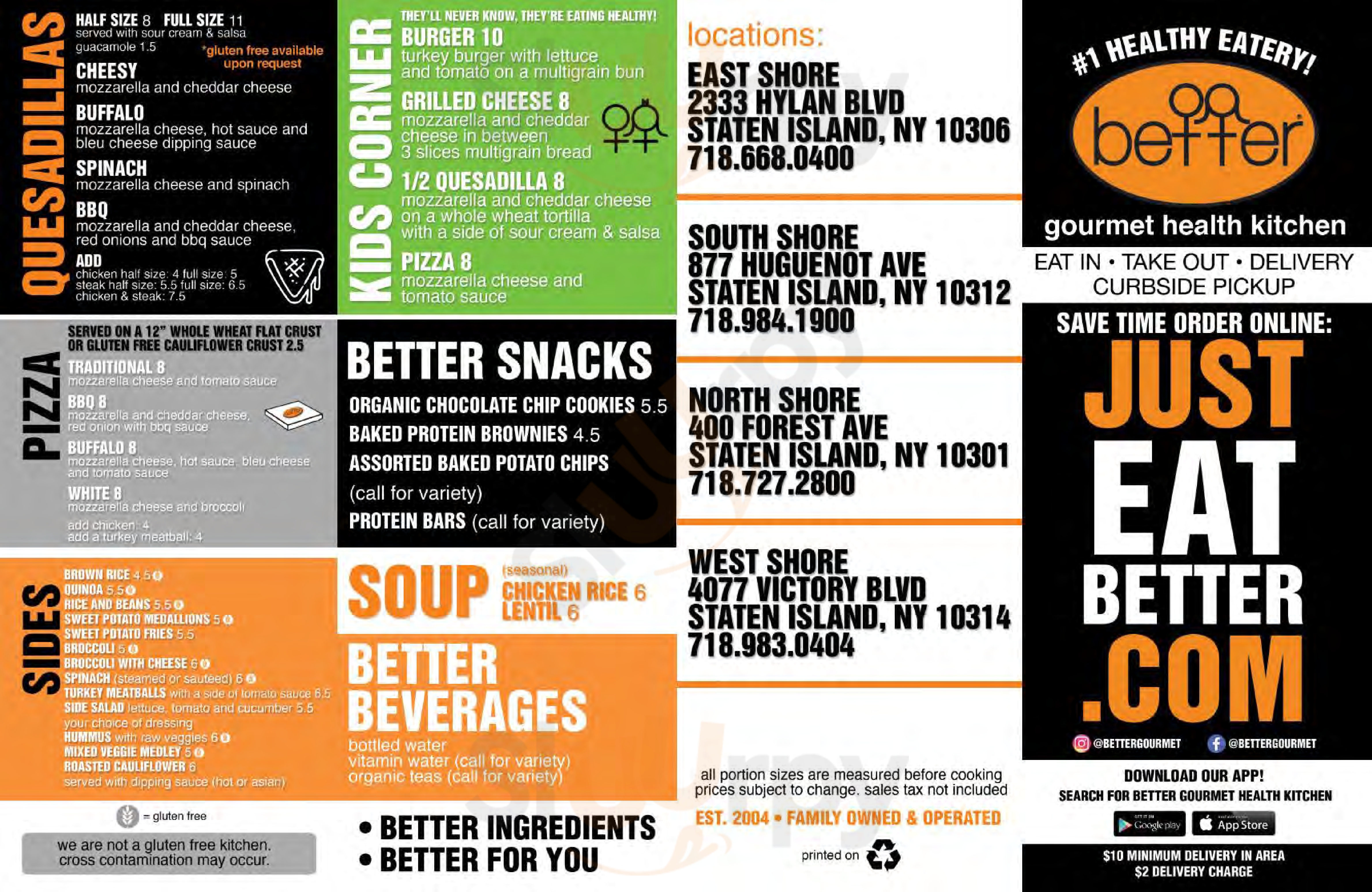 Better Gourmet Health Kitchen Staten Island Menu - 1