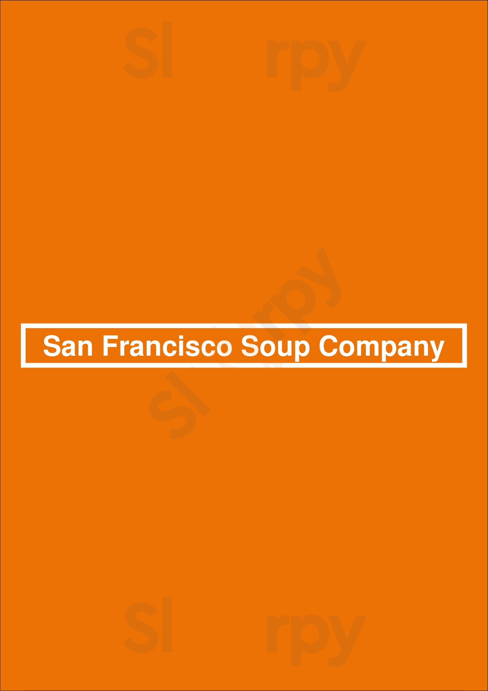 San Francisco Soup Company Berkeley Menu - 1