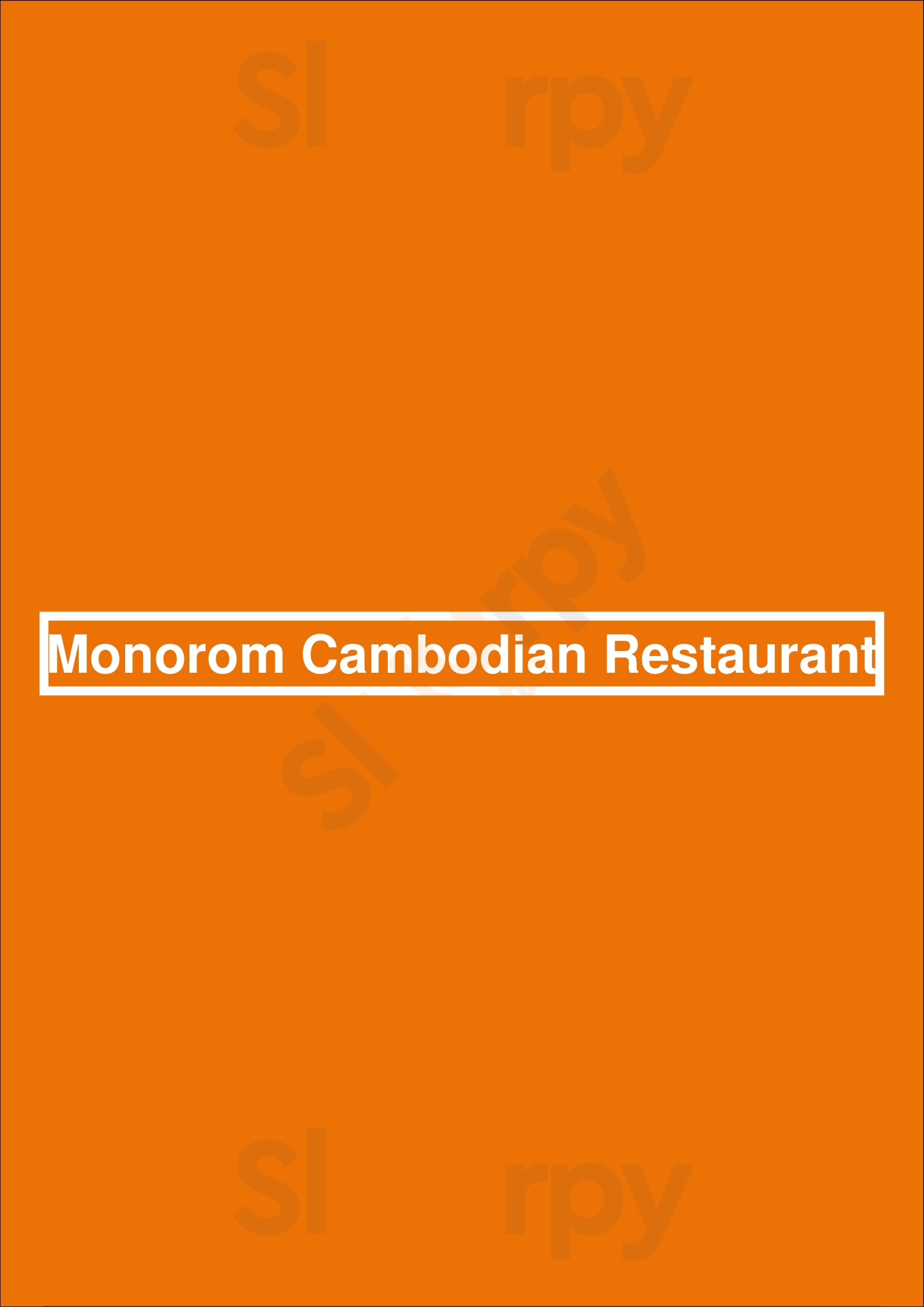 Monorom Cambodian Restaurant Long Beach Menu - 1