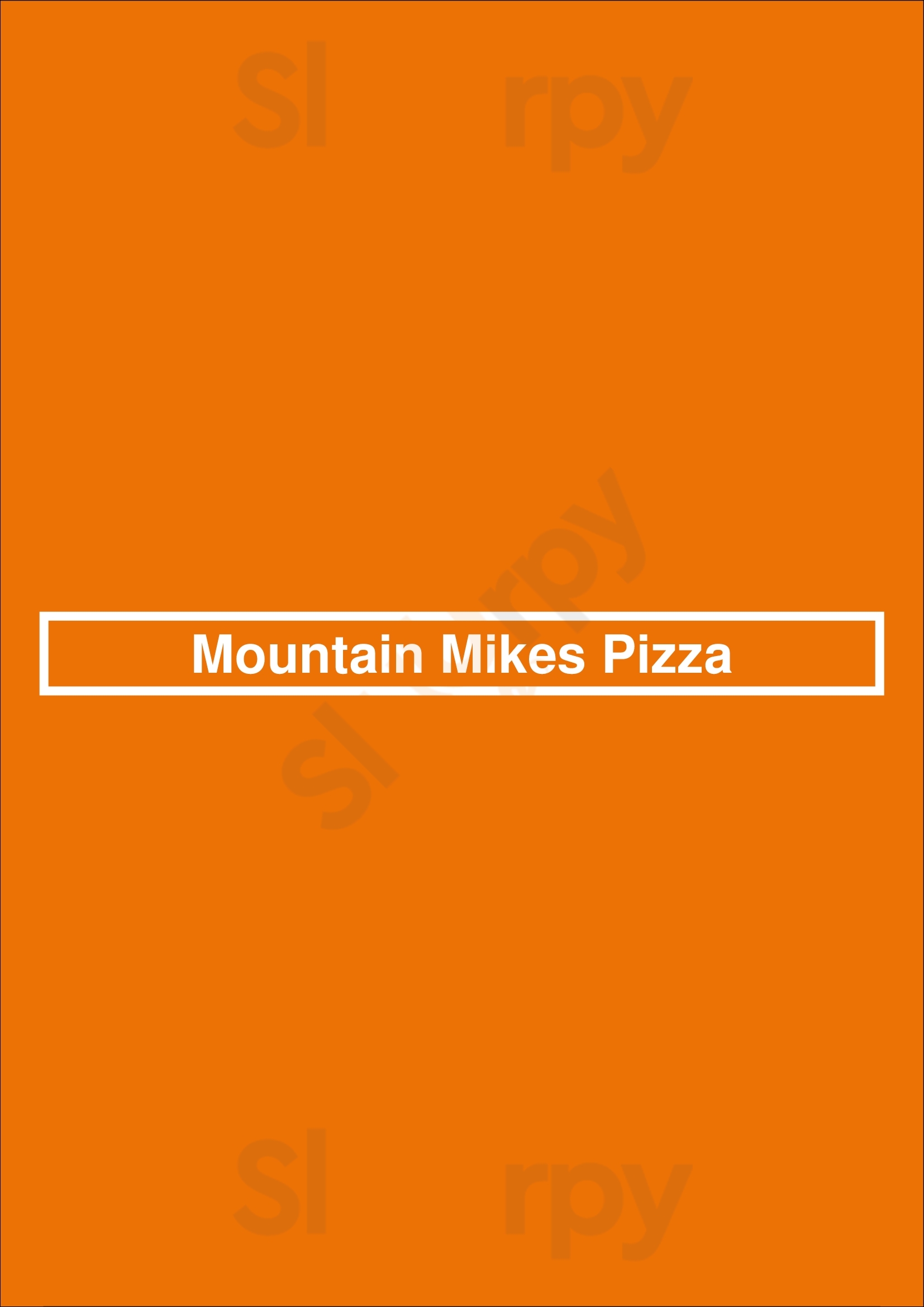 Mountain Mikes Pizza Oakland Menu - 1