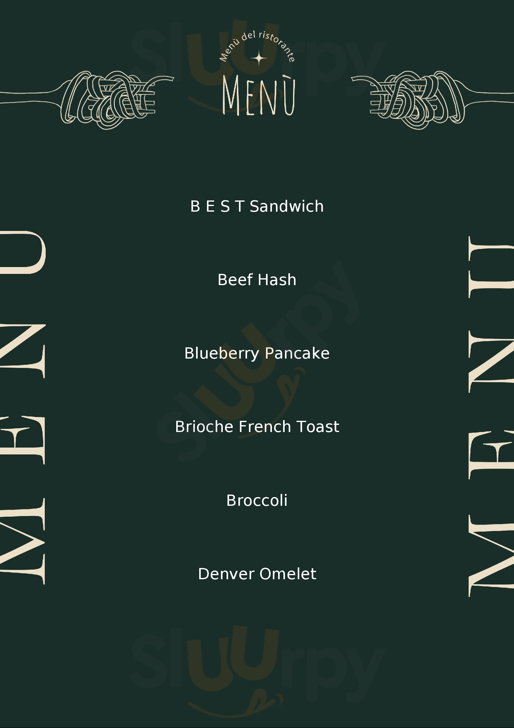 Menu Fuudies - Willalby's Cafe