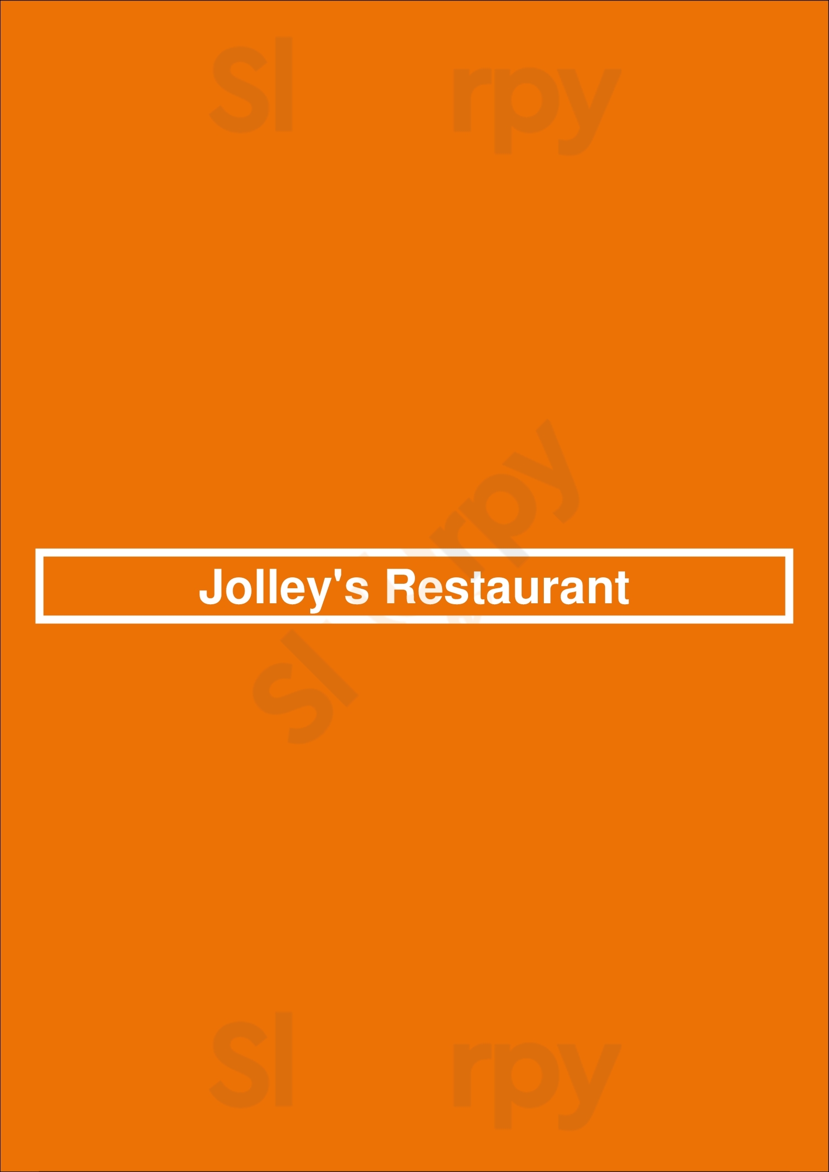 Main Menu - Jolley's Restaurant