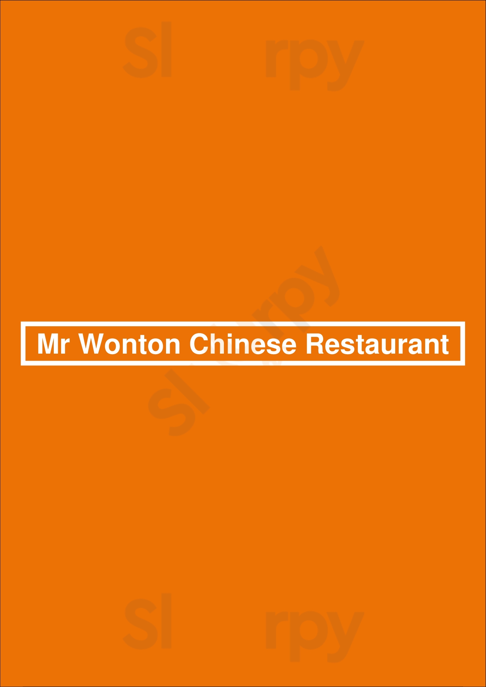 Mr Wonton Chinese Restaurant Marietta Menu - 1