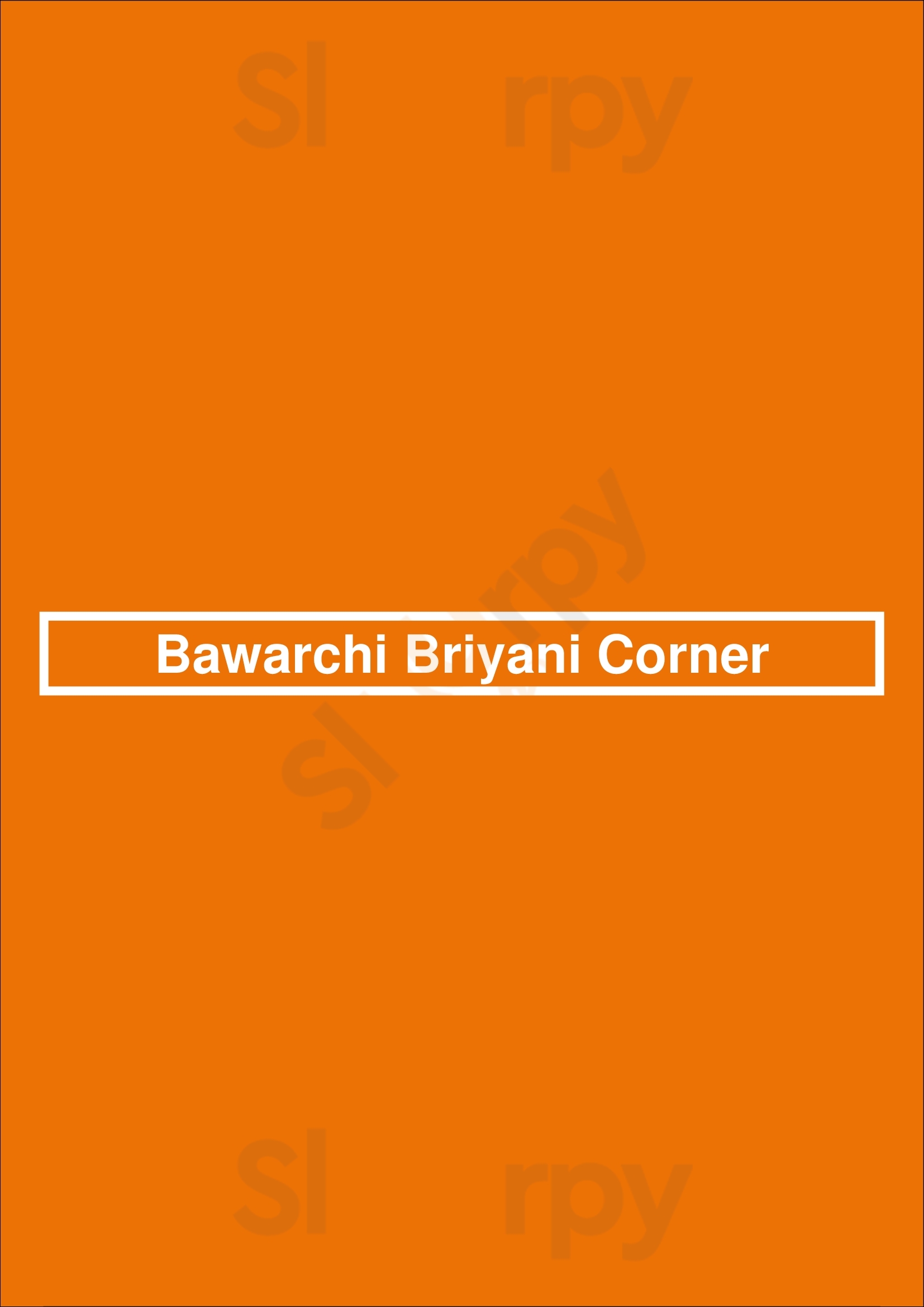 Bawarchi Briyani Corner Jersey City Menu - 1