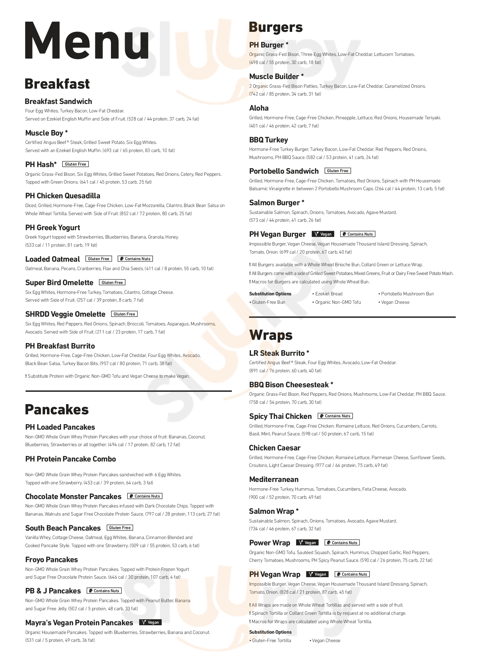Main Menu - Proteinhouse