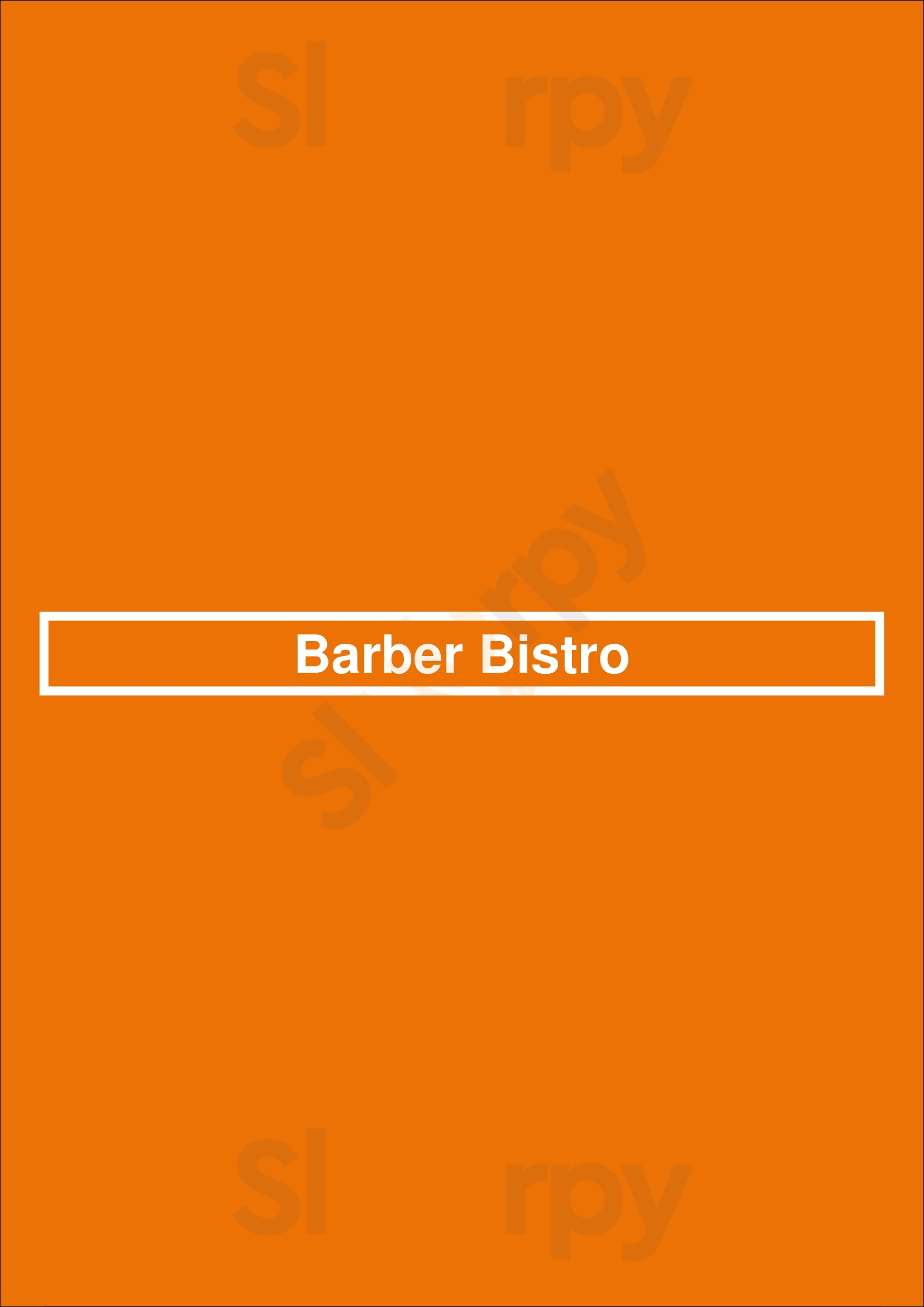 Barber Bistro Marietta Menu - 1