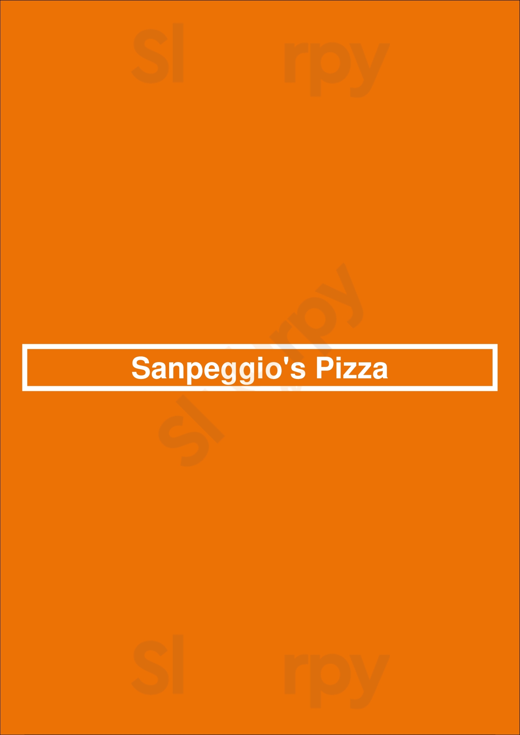 Sanpeggio's Pizza Birmingham Menu - 1