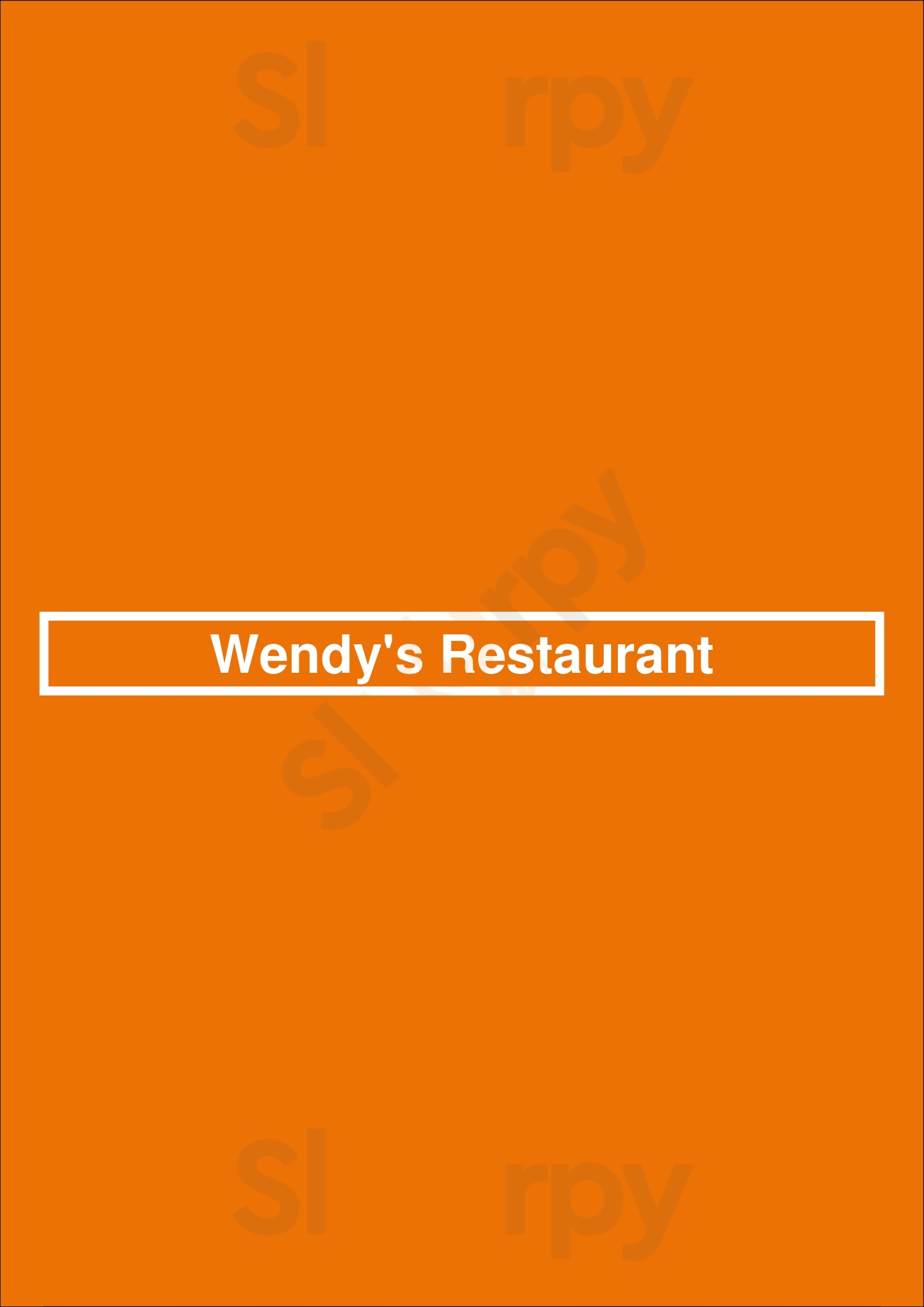 Wendy's Restaurant Saint Paul Menu - 1