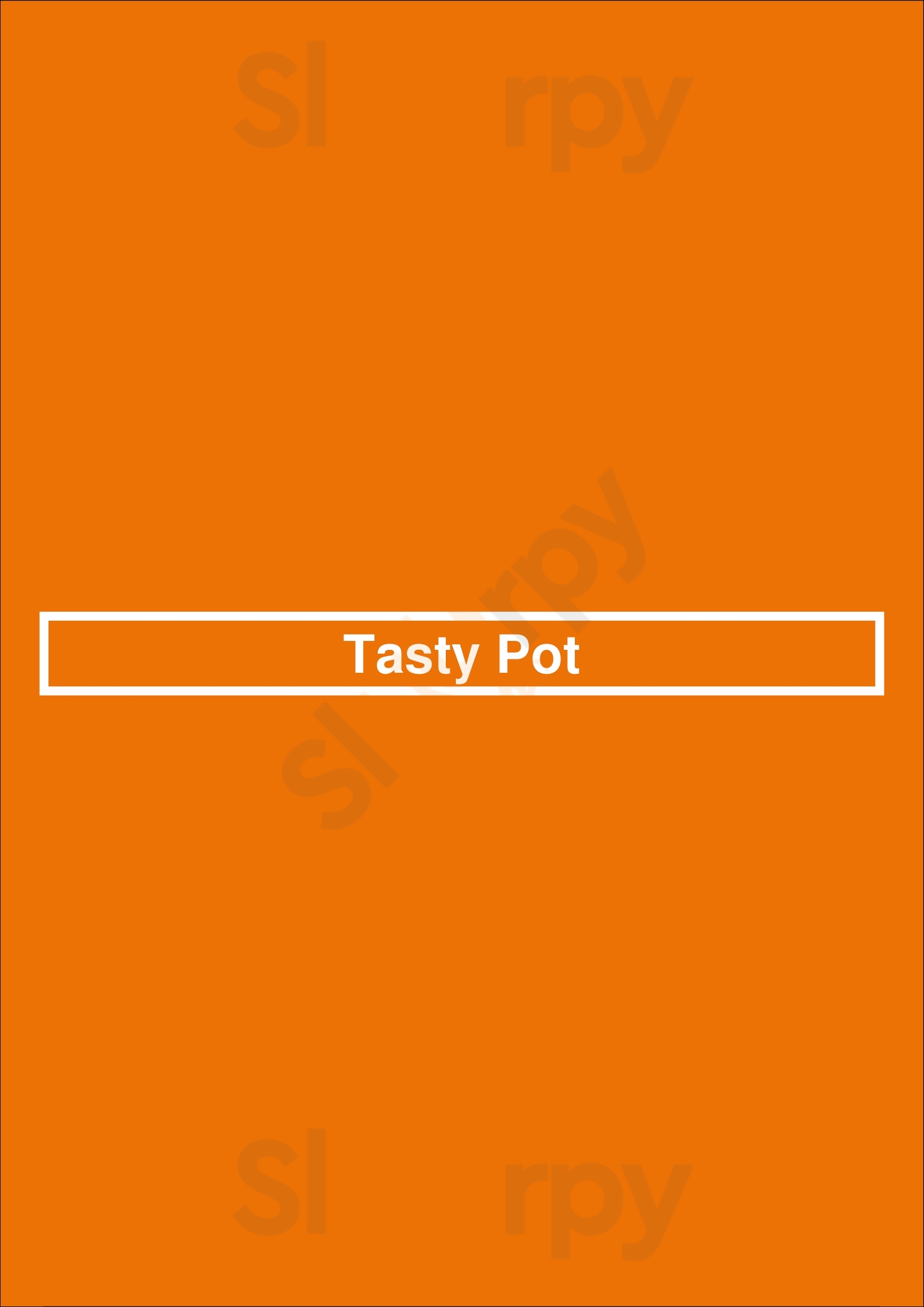 Tasty Pot Berkeley Menu - 1