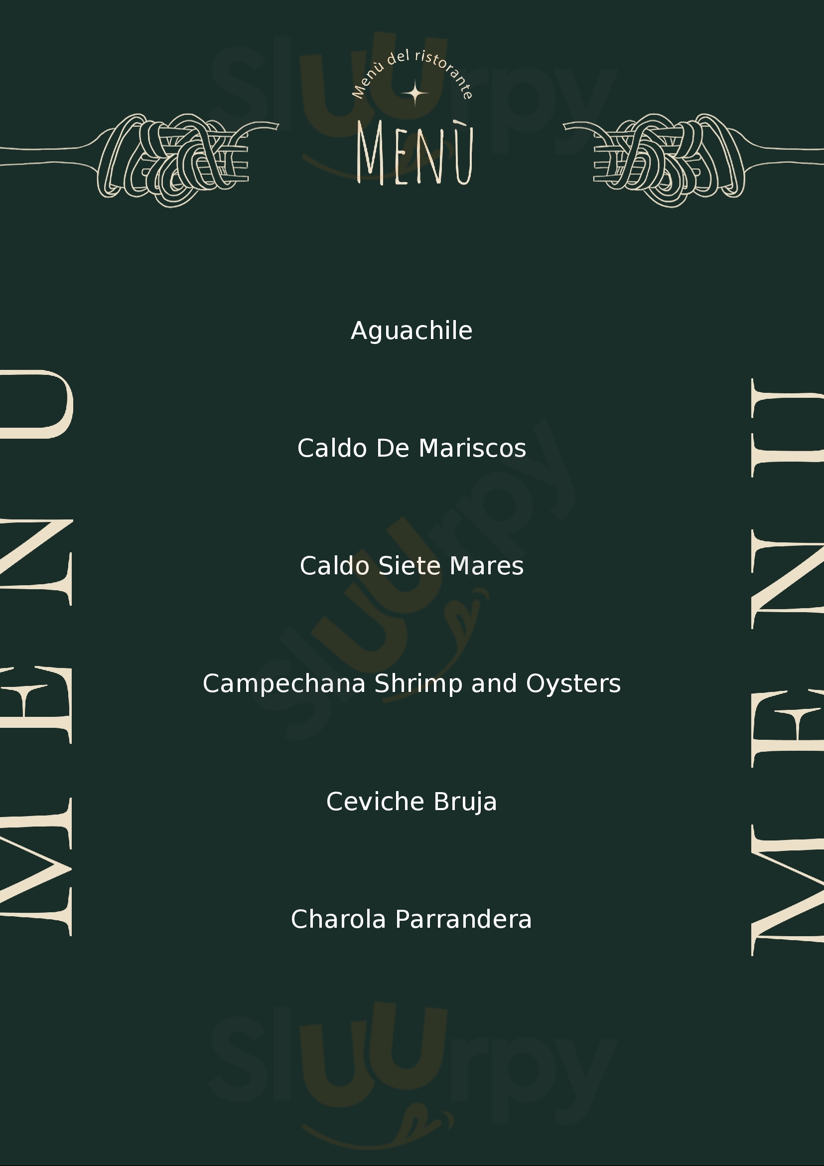 Menu Fuudies - El 7 Mares Restaurant