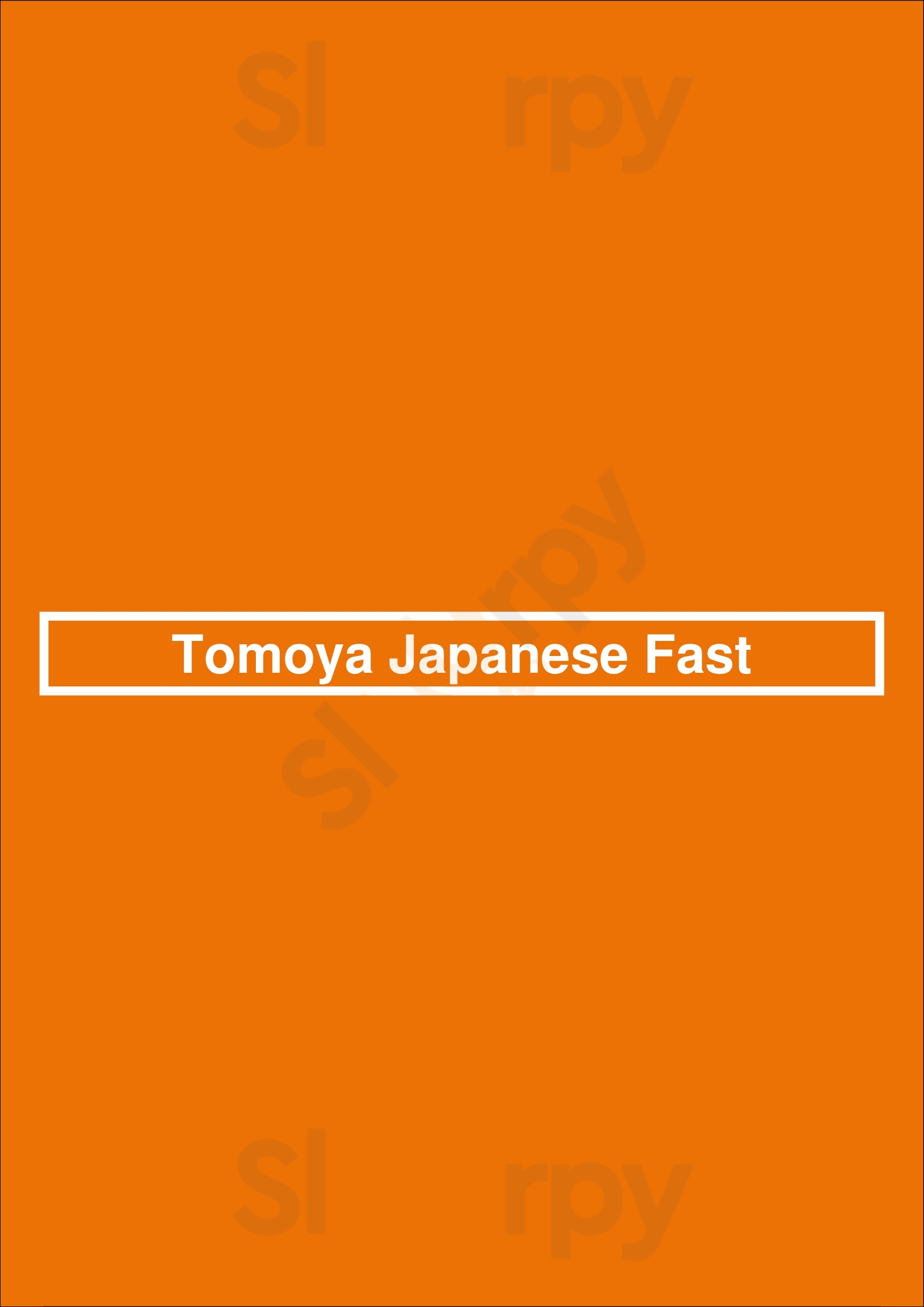 Main Menu - Tomoya