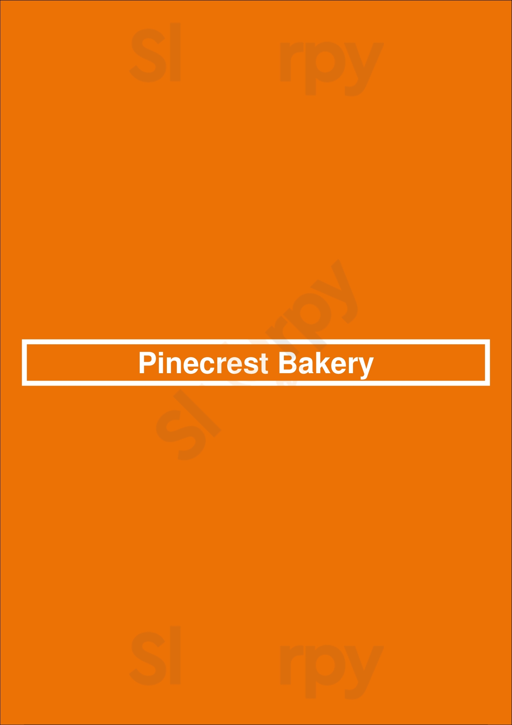 Pinecrest Bakery - Miami Beach Miami Beach Menu - 1