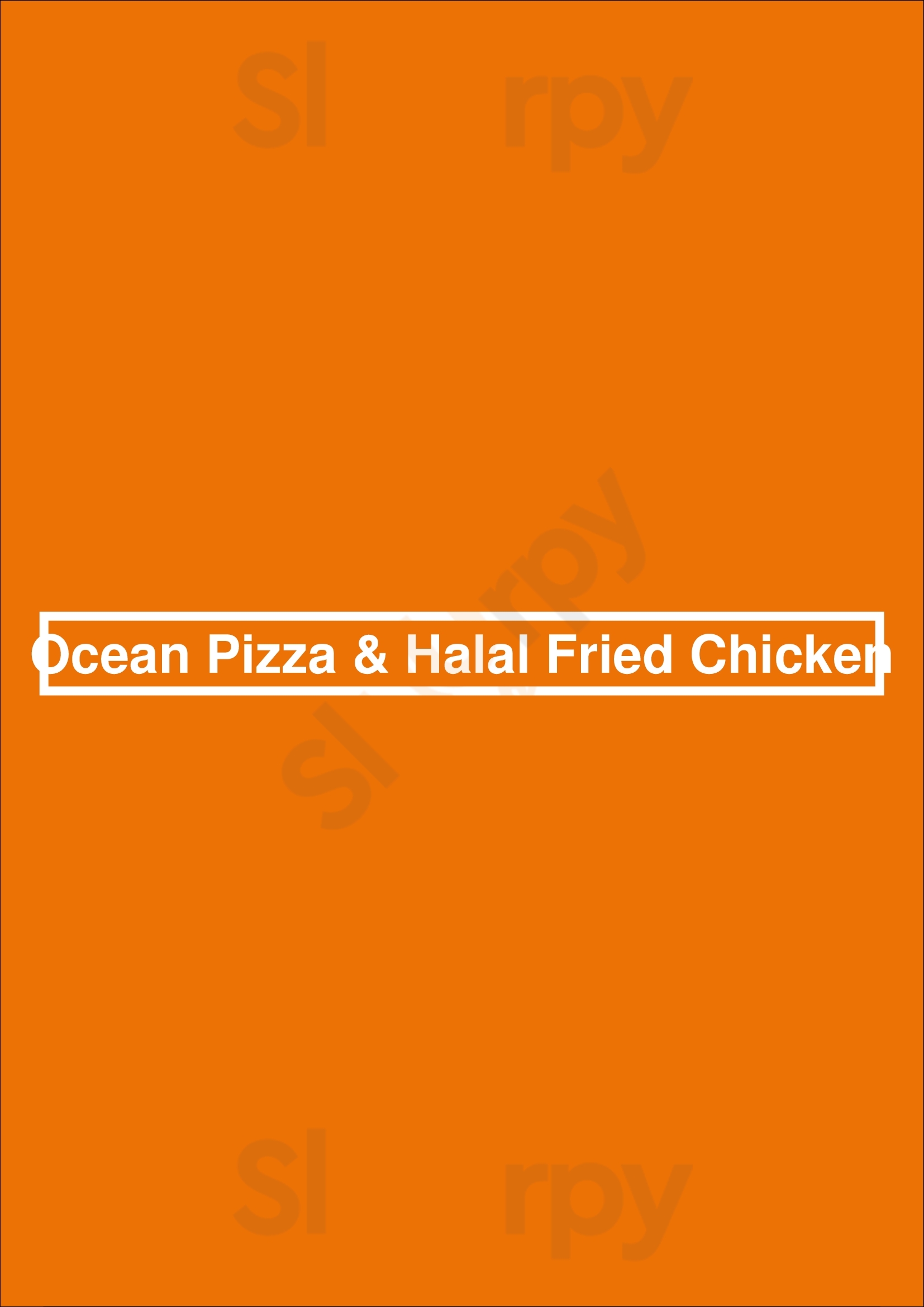 Ocean Pizza & Halal Fried Chicken Jersey City Menu - 1