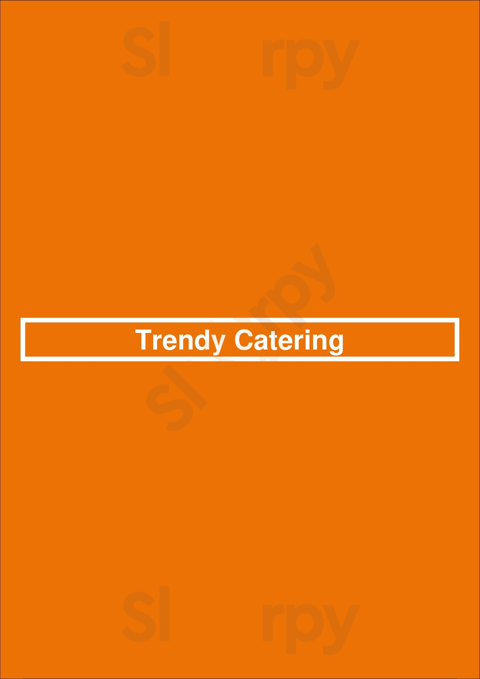 Trendy Catering Fresno Menu - 1