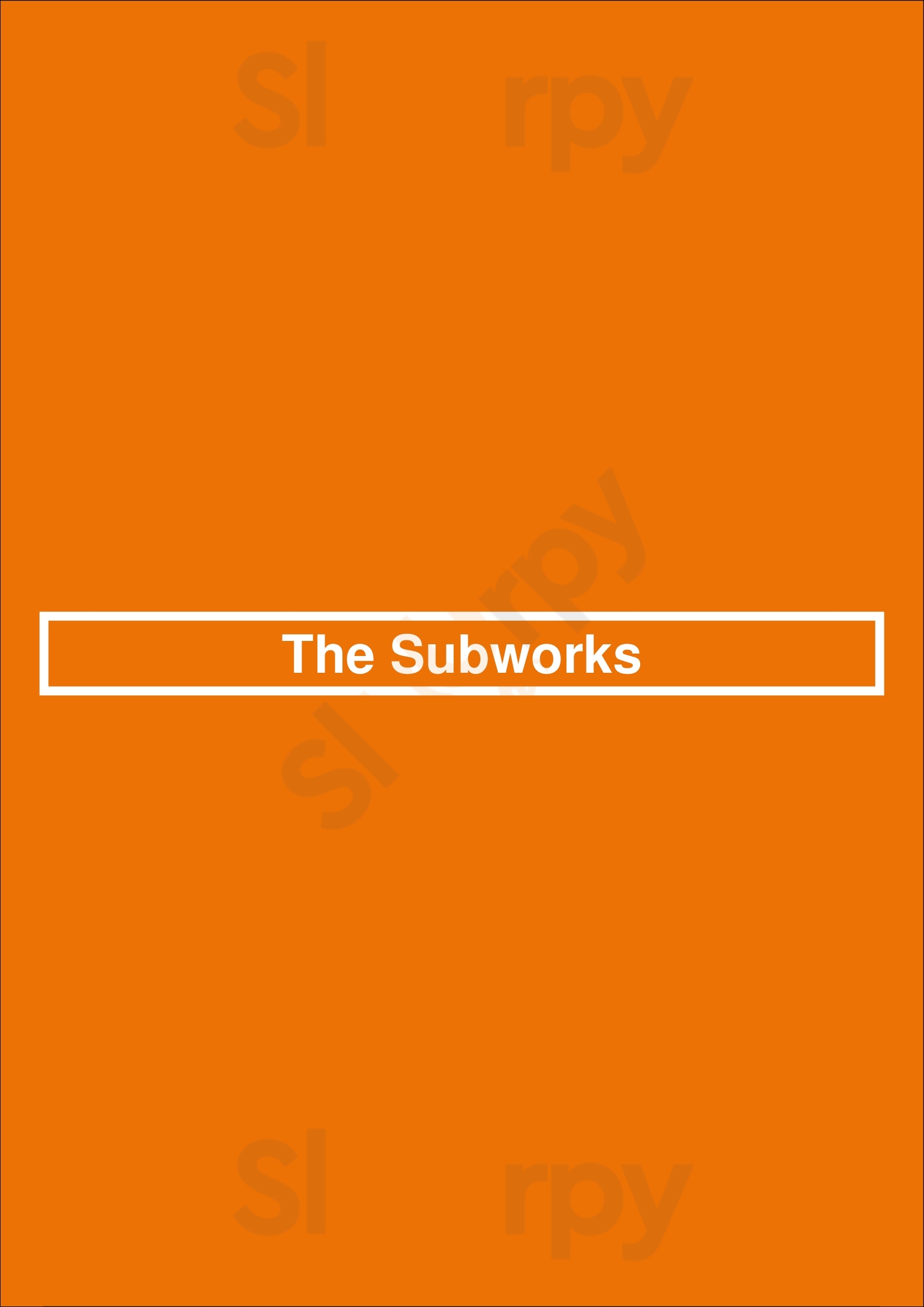 The Subworks Jersey City Menu - 1