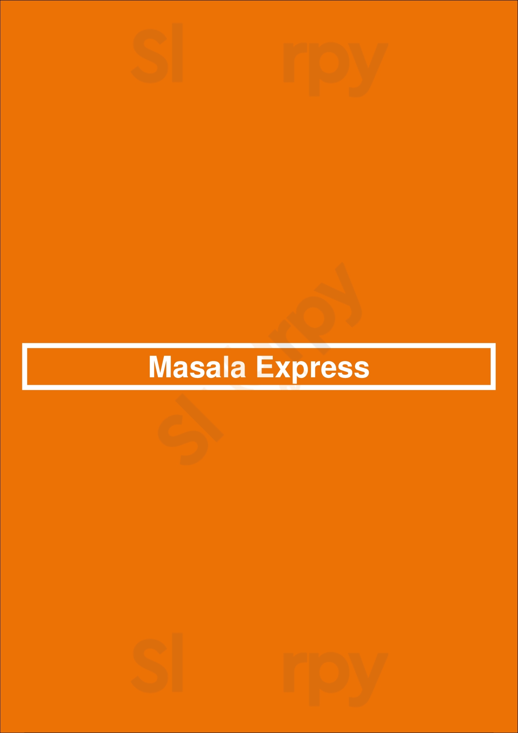 Masala Express Arlington Menu - 1