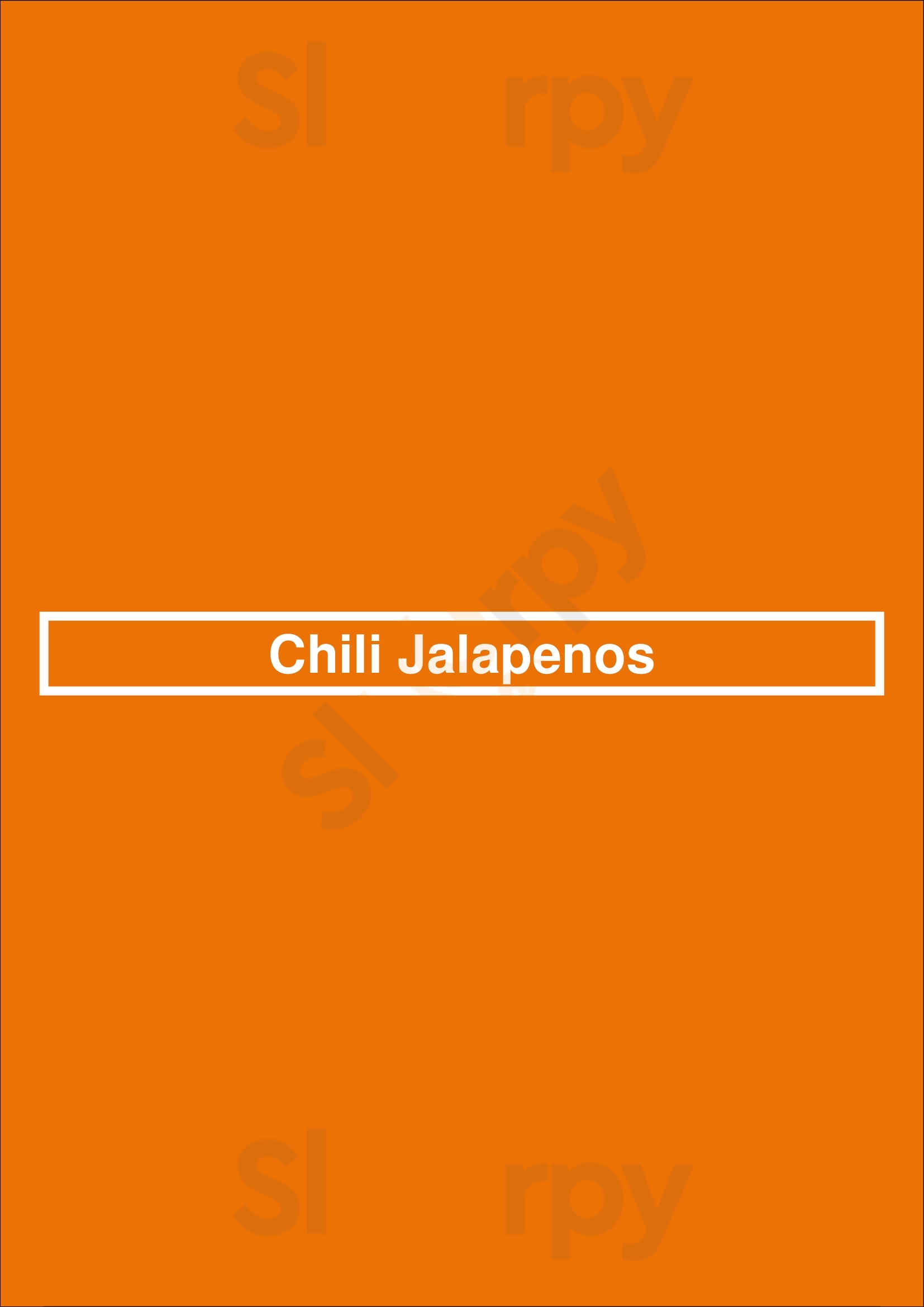 Chile Jalapeno Taqueria Oakland Menu - 1