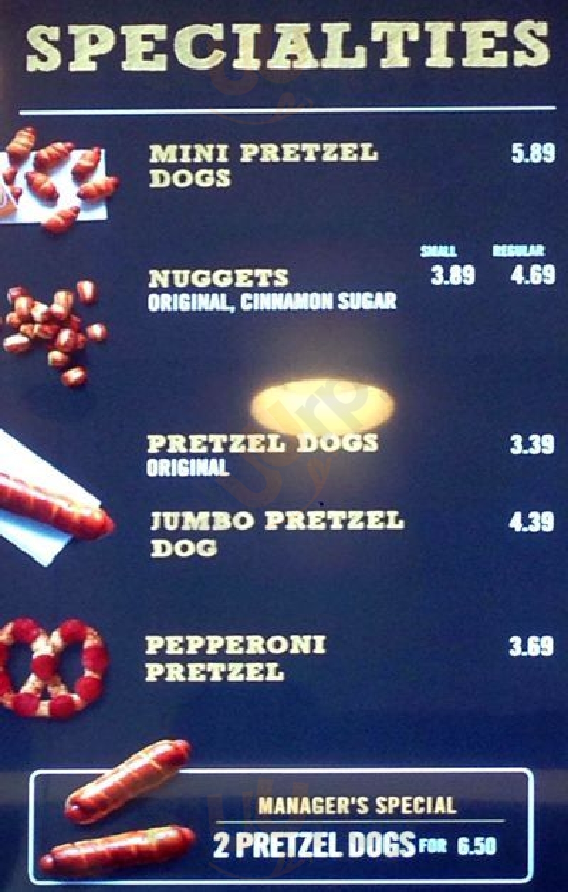 Auntie Anne's Tacoma Menu - 1