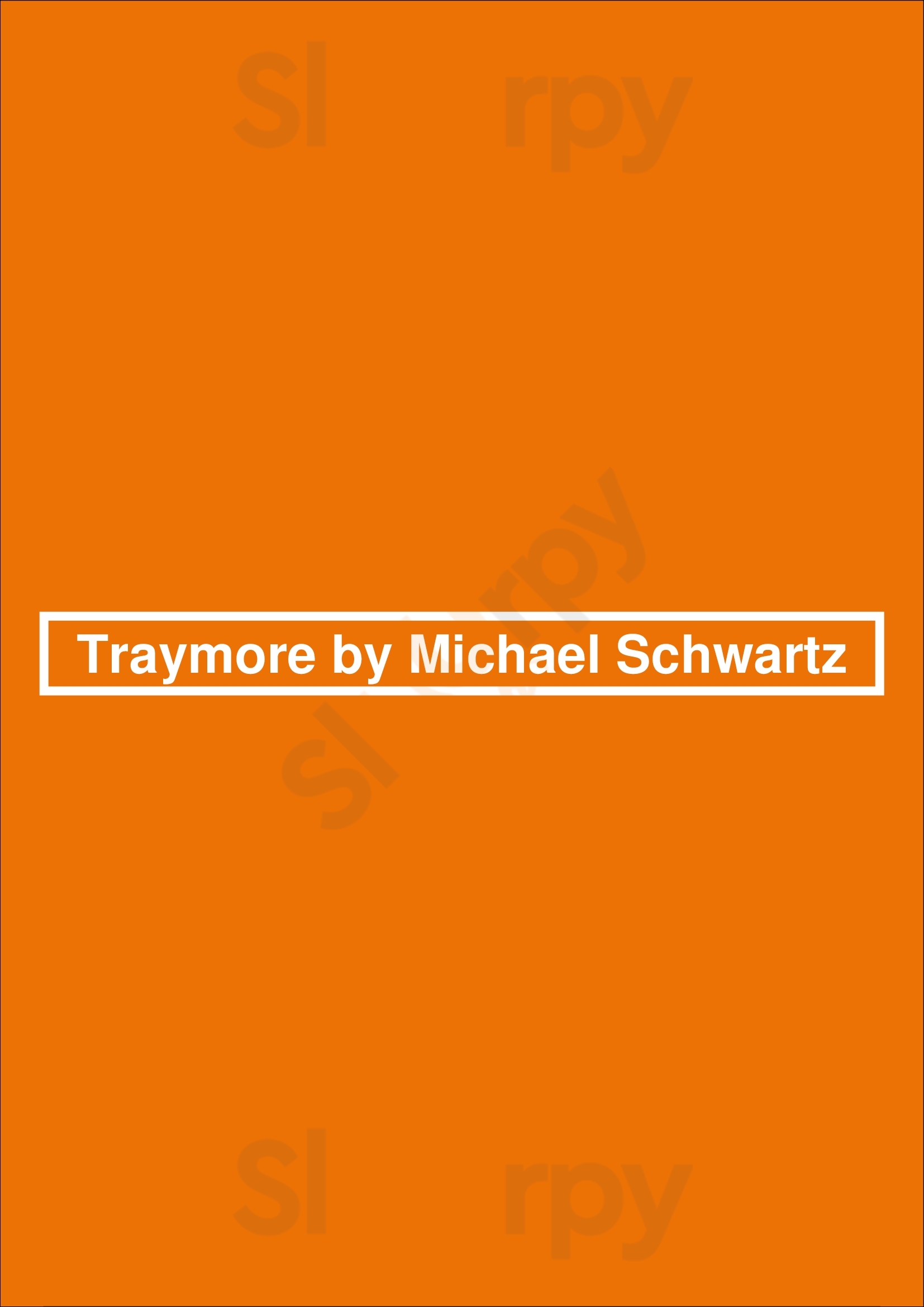 Traymore By Michael Schwartz Miami Beach Menu - 1