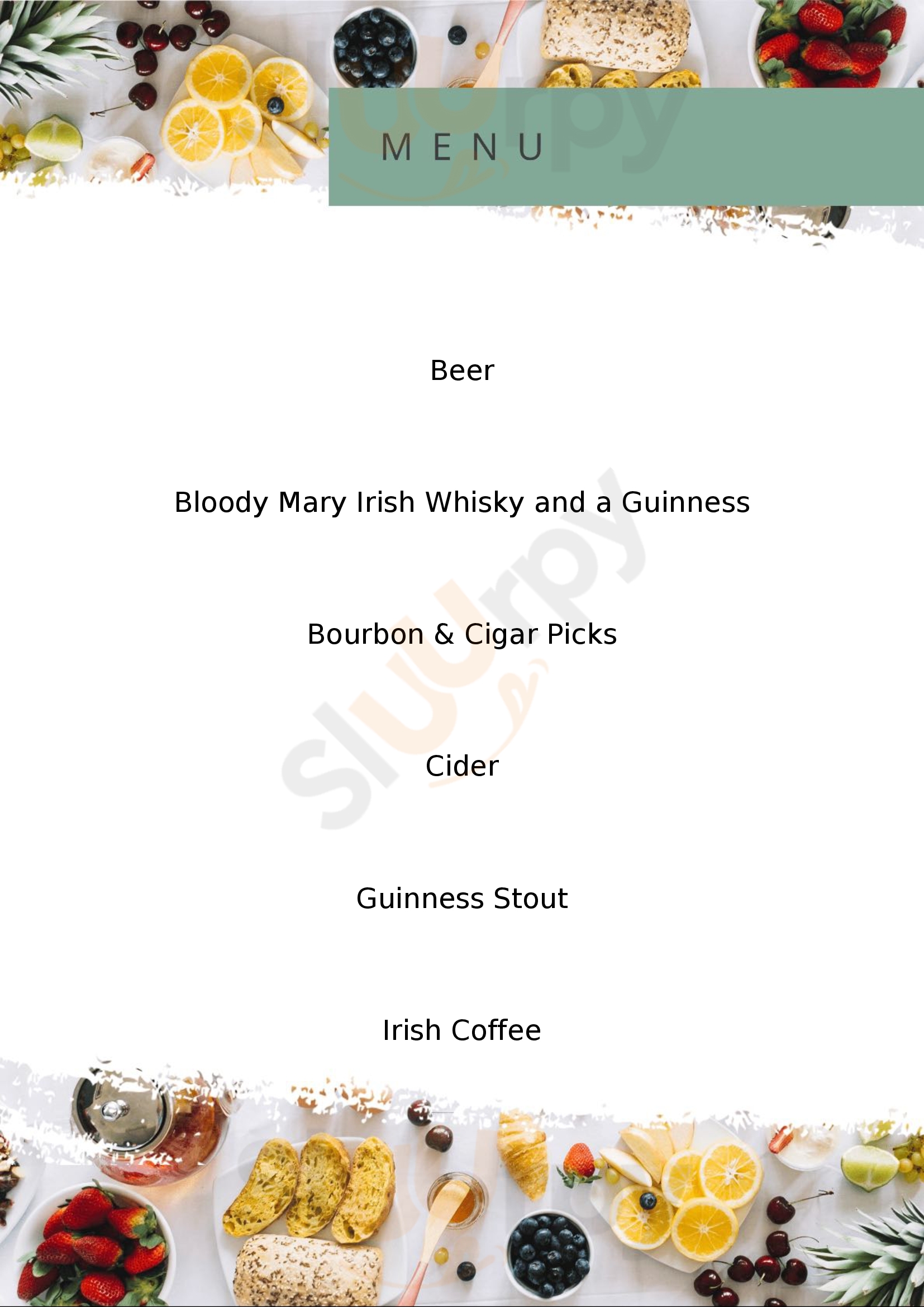 Thomas Magee's Sporting House Whiskey Bar Detroit Menu - 1