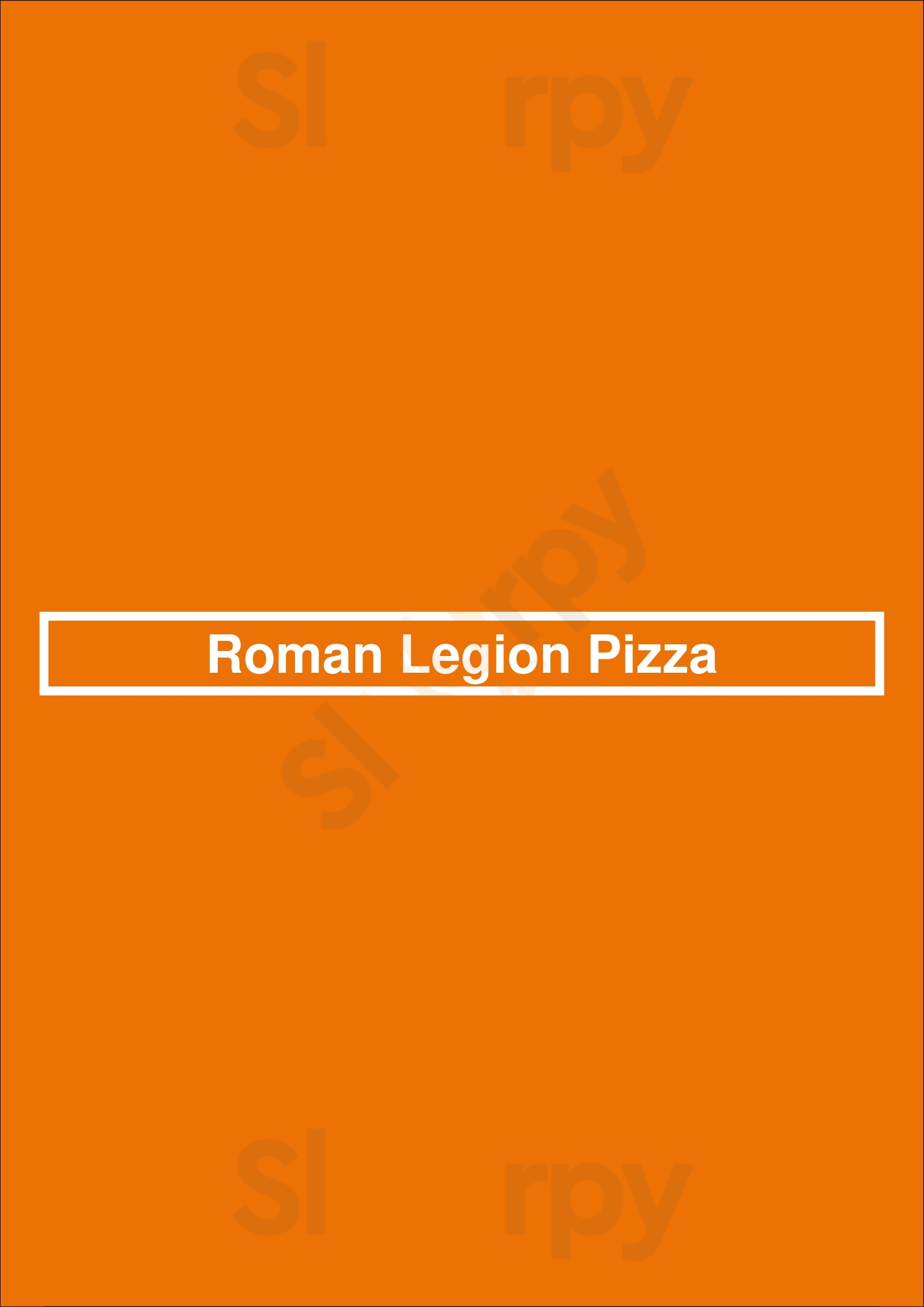Roman Legion Pizza Lincoln Menu - 1