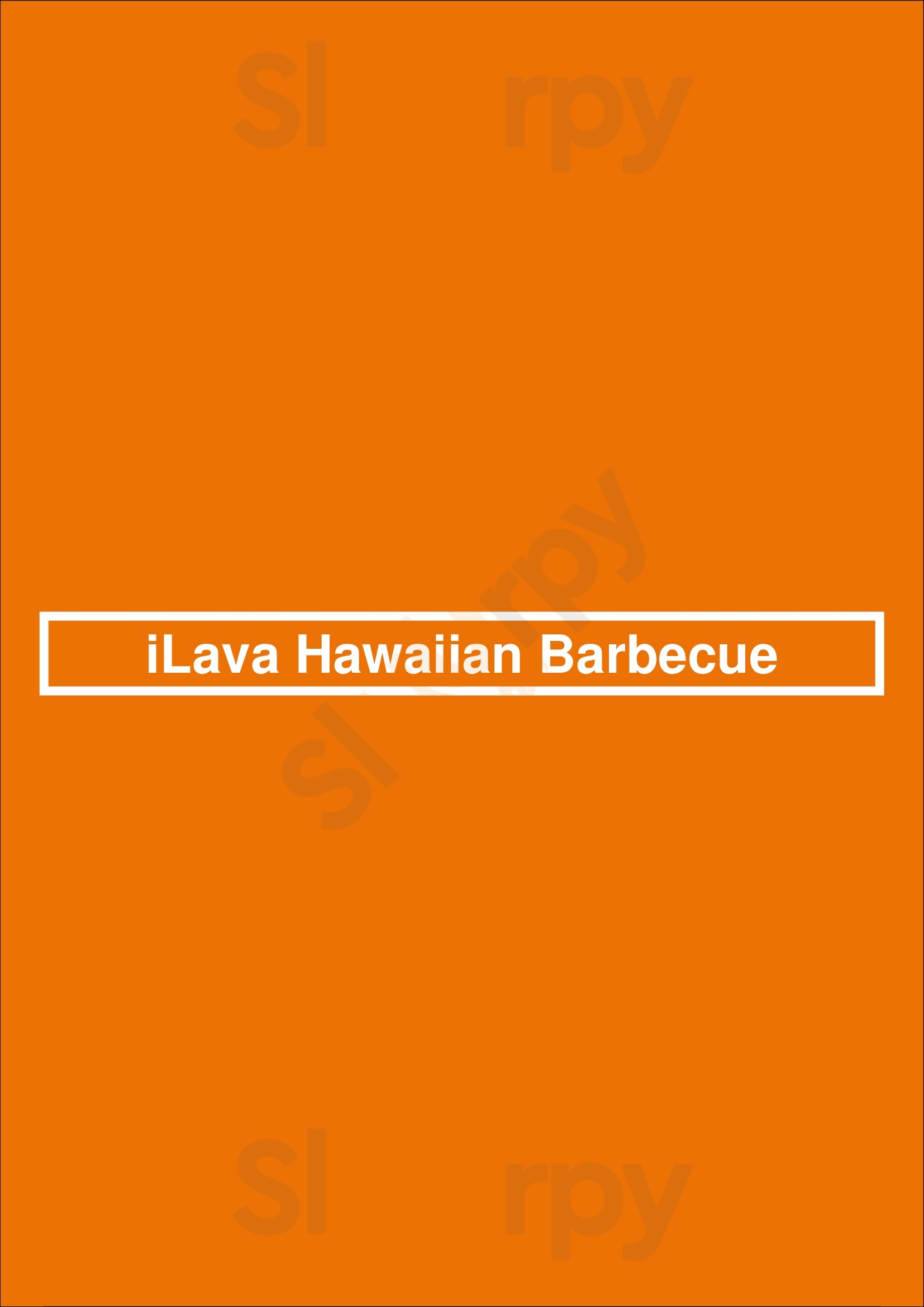 Main Menu - Ilava Hawaiian Barbecue