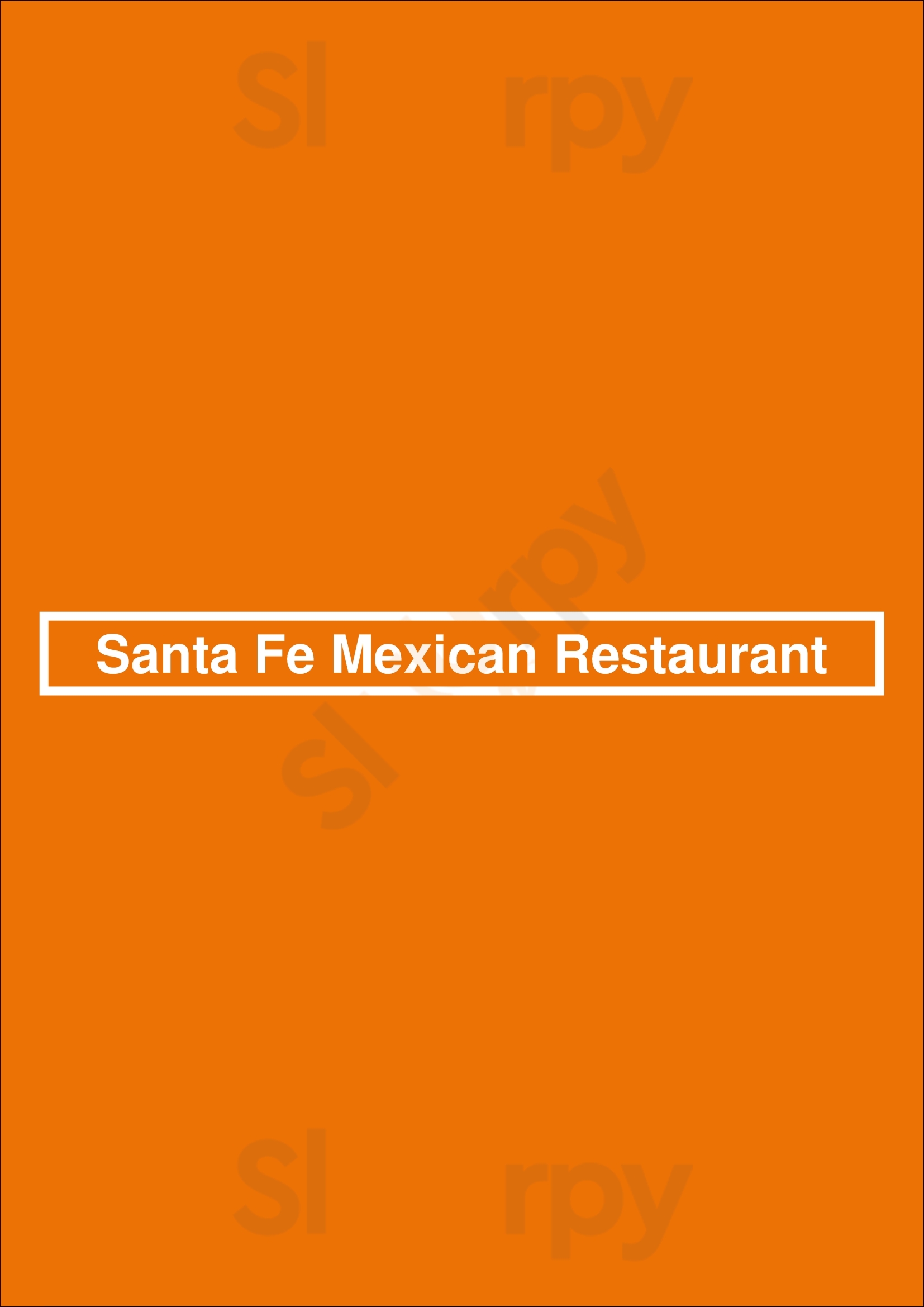 Santa Fe Mexican Restaurant Tacoma Menu - 1