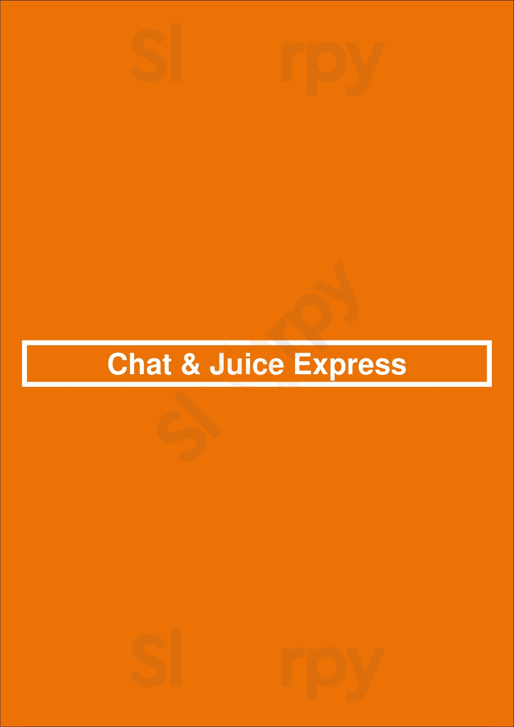 Main Menu - Chat & Juice Express