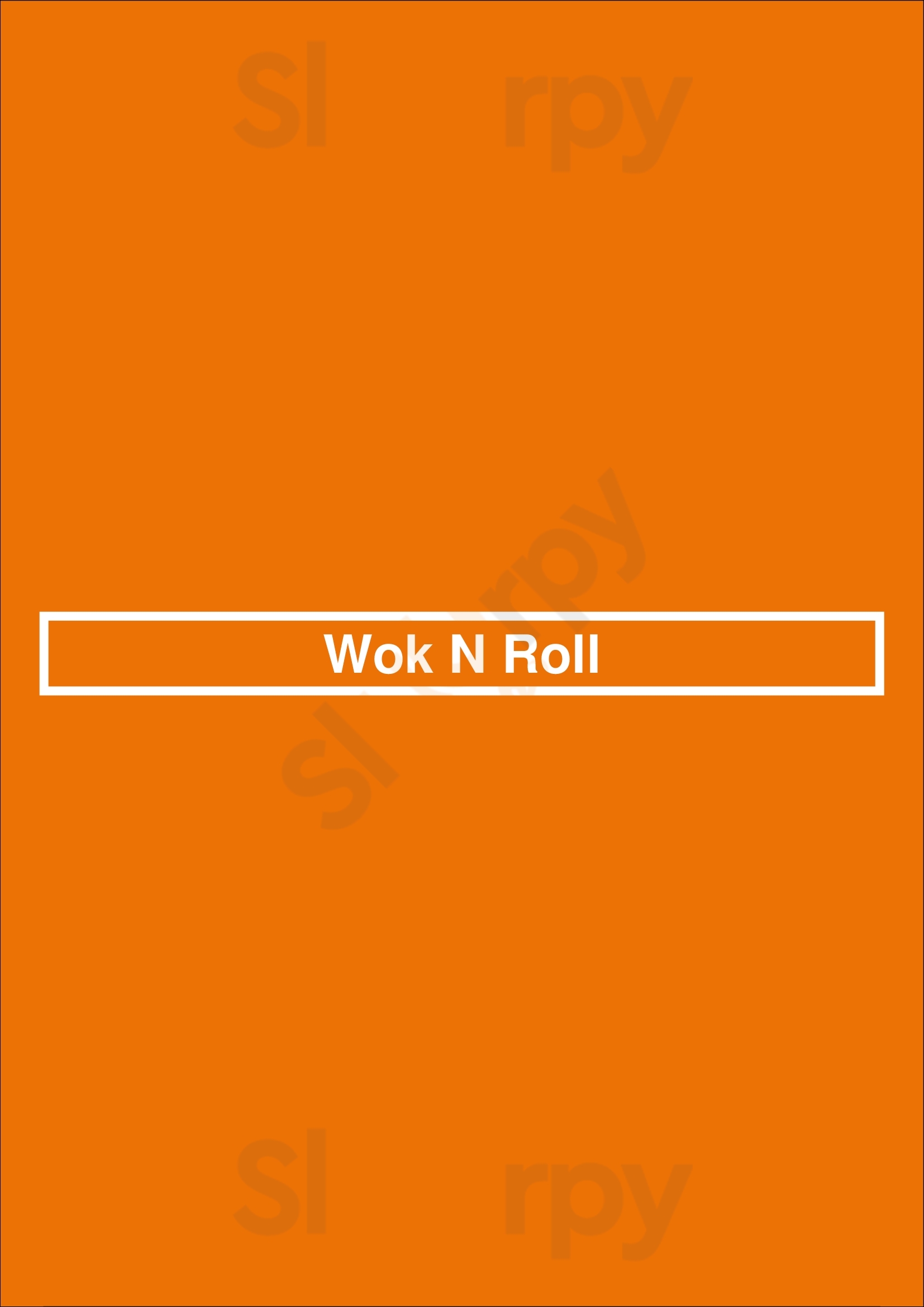 Wok N Roll Birmingham Menu - 1