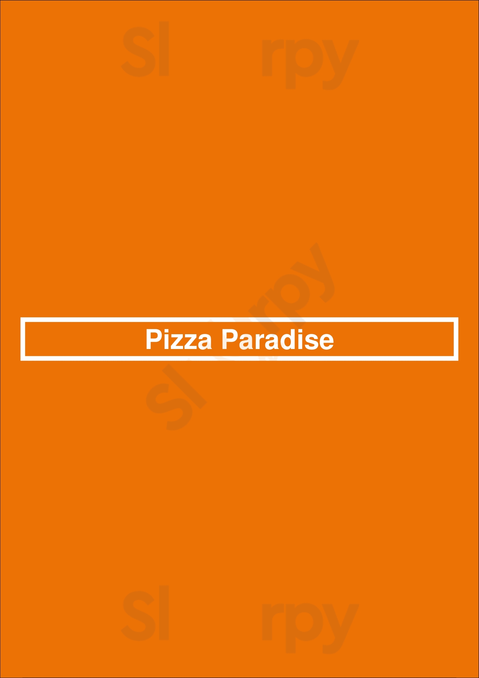 Pizza Paradise West Palm Beach Menu - 1