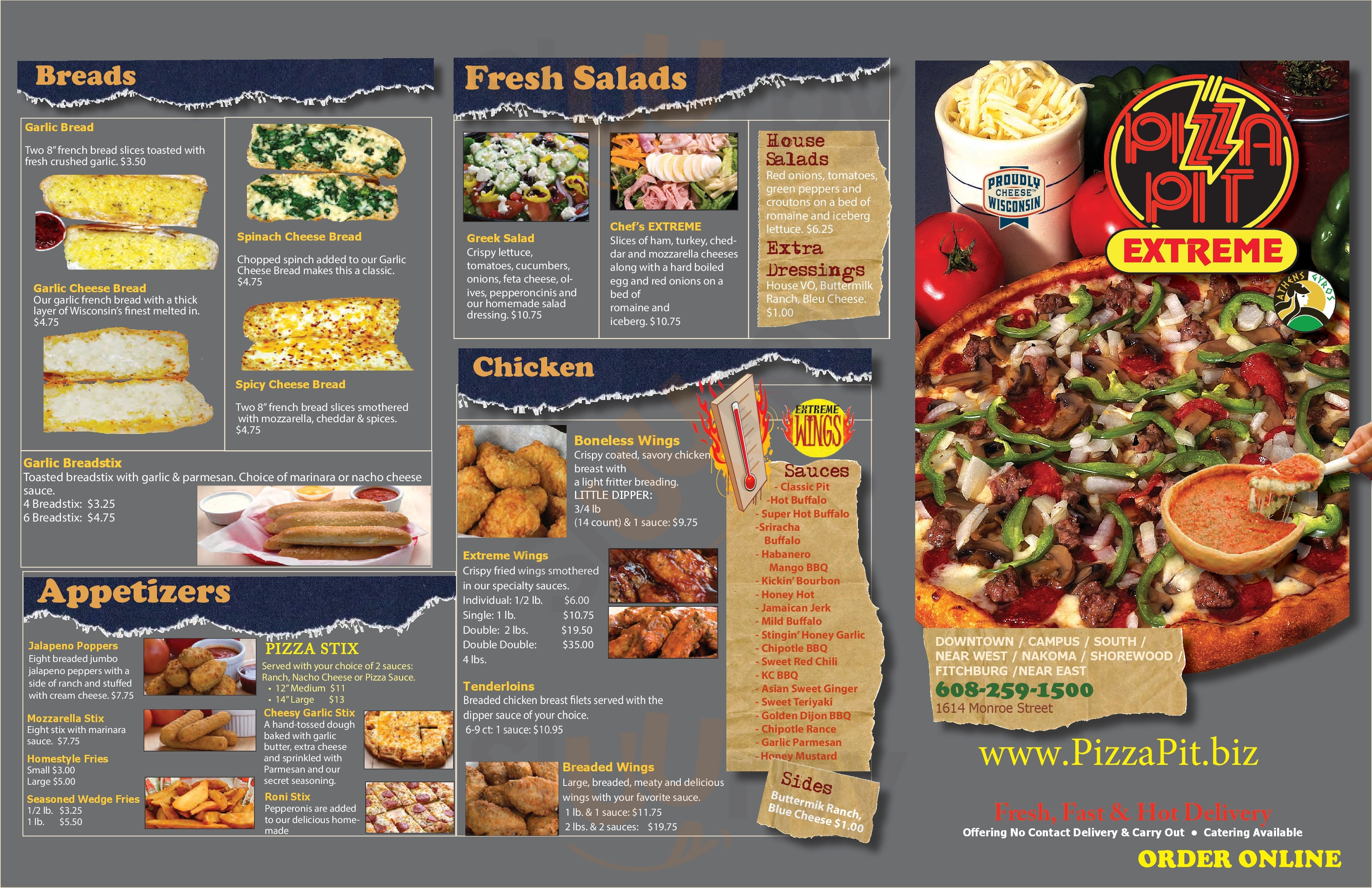 Main Menu - Pizza Pit
