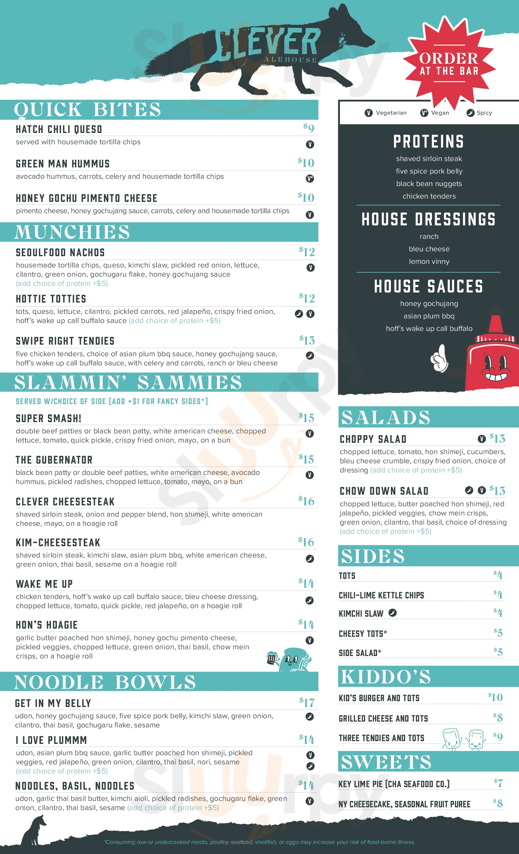 Main Menu - O'heineys