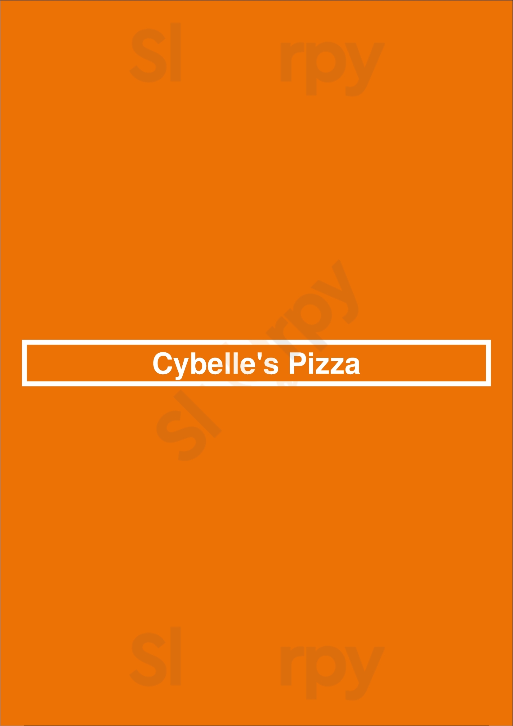 Cybelle's Pizza Oakland Menu - 1