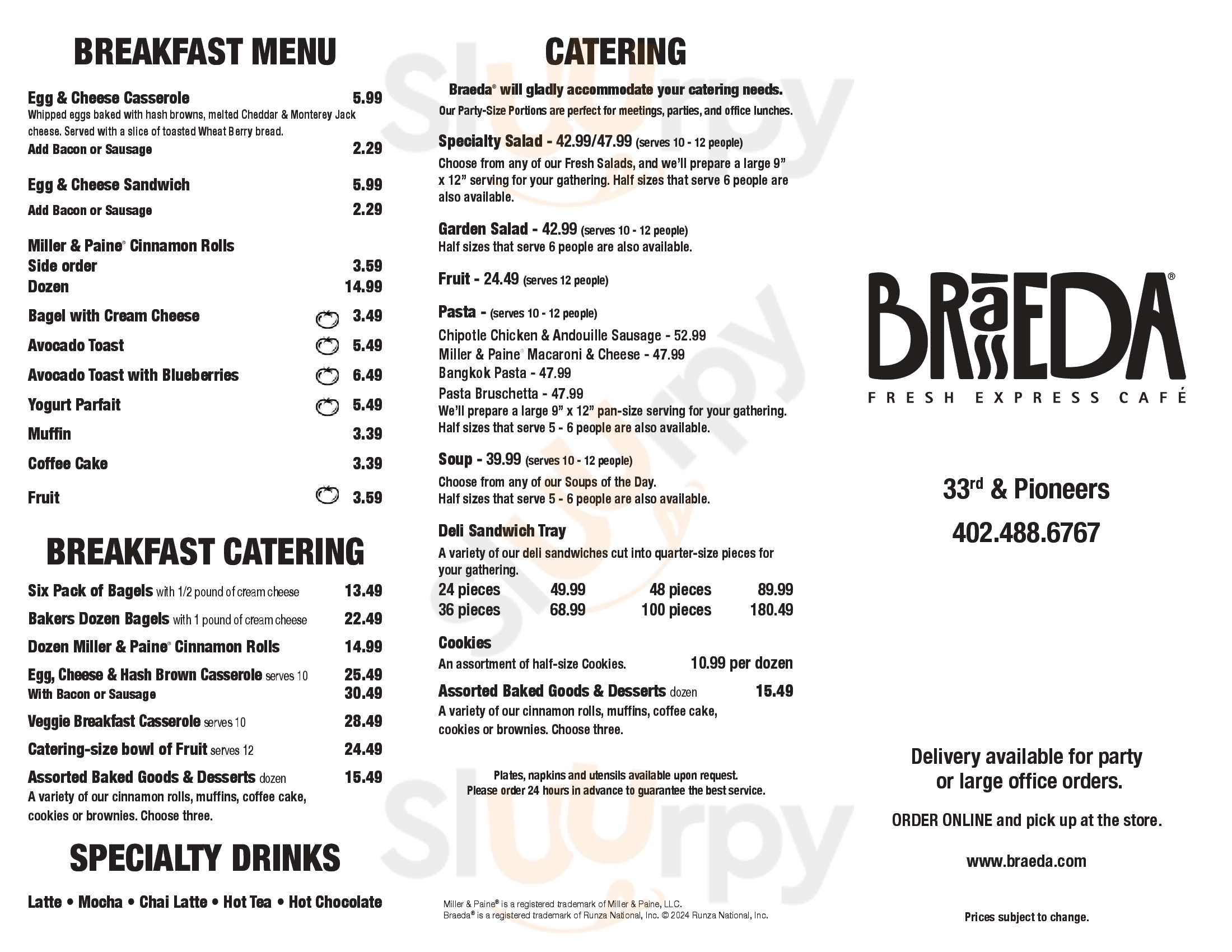 Main Menu - Braeda