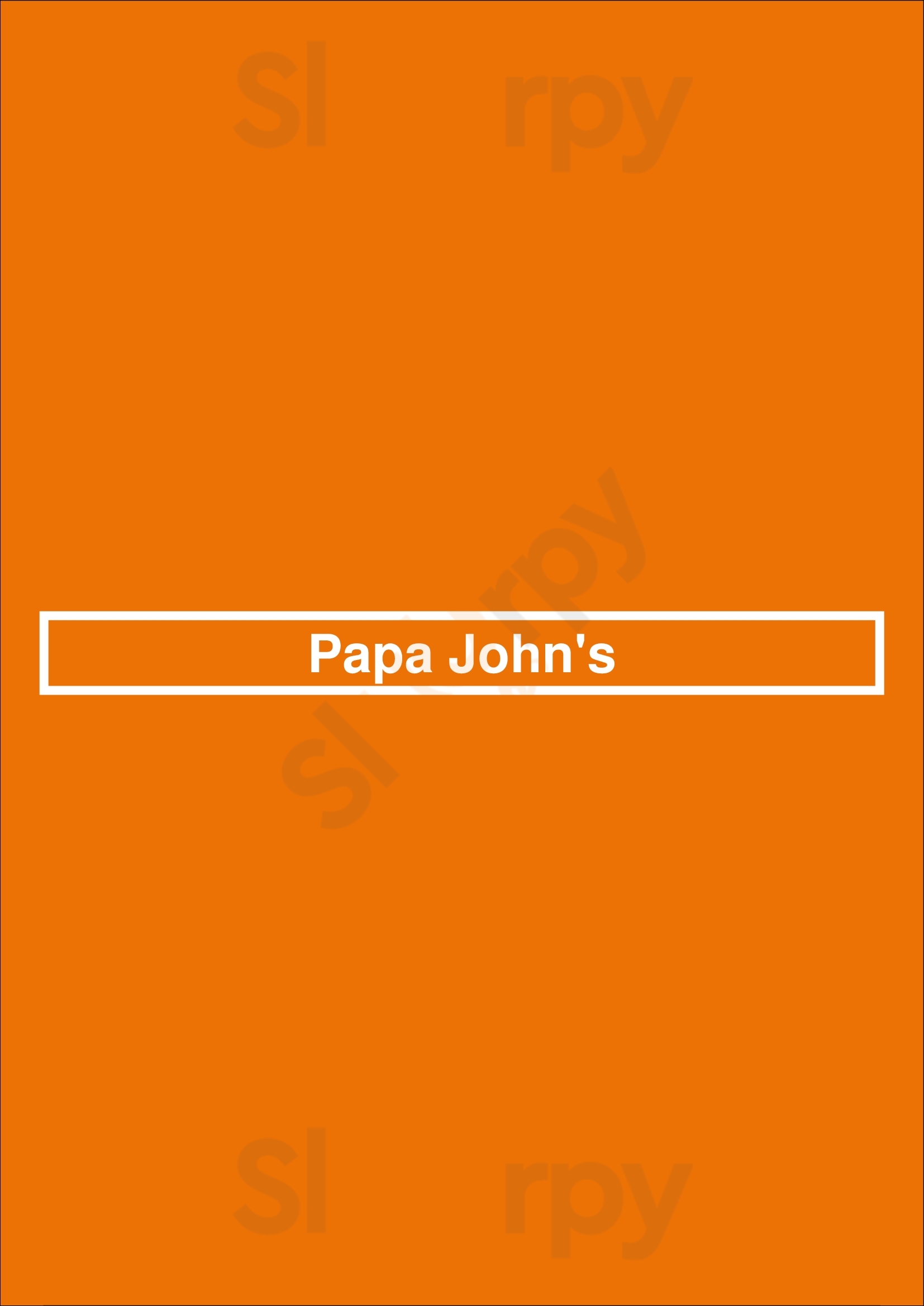 Main Menu - Papa Johns Pizza