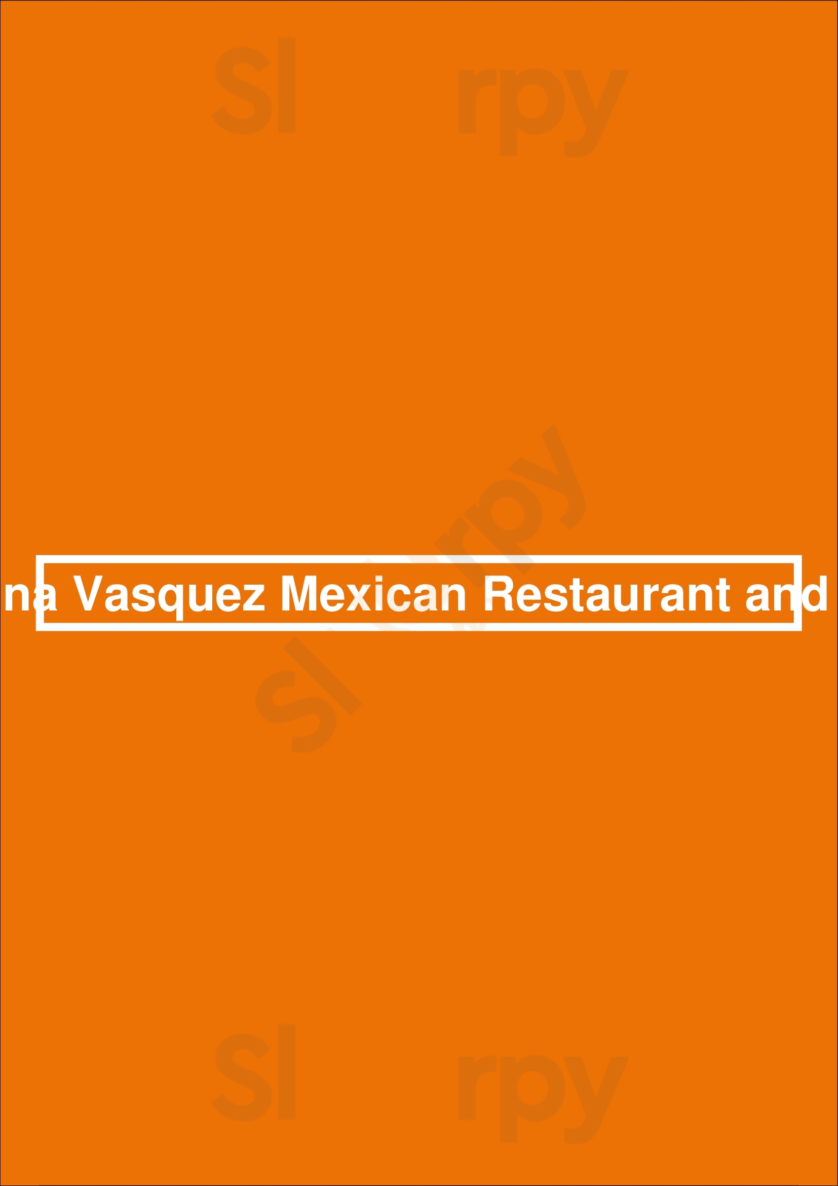 Cocina Vasquez Mexican Restaurant And Grill Albany Menu - 1