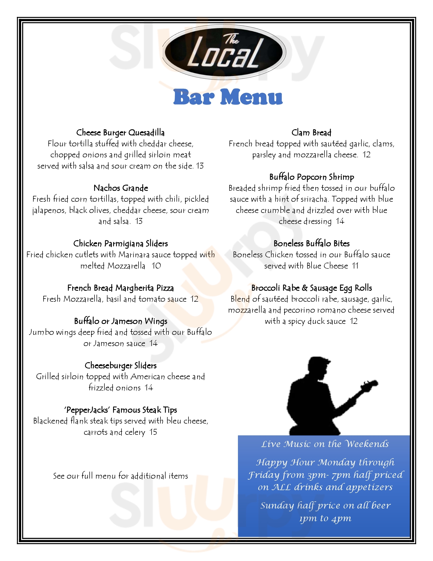 Main Menu - The Local