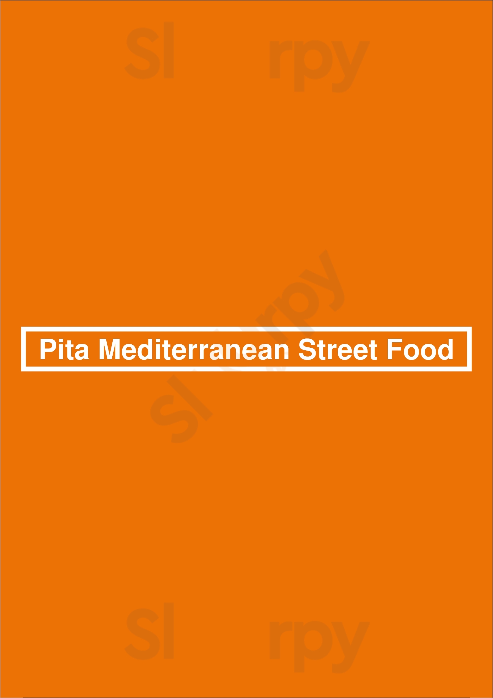 Pita Mediterranean Street Food Greenville Menu - 1