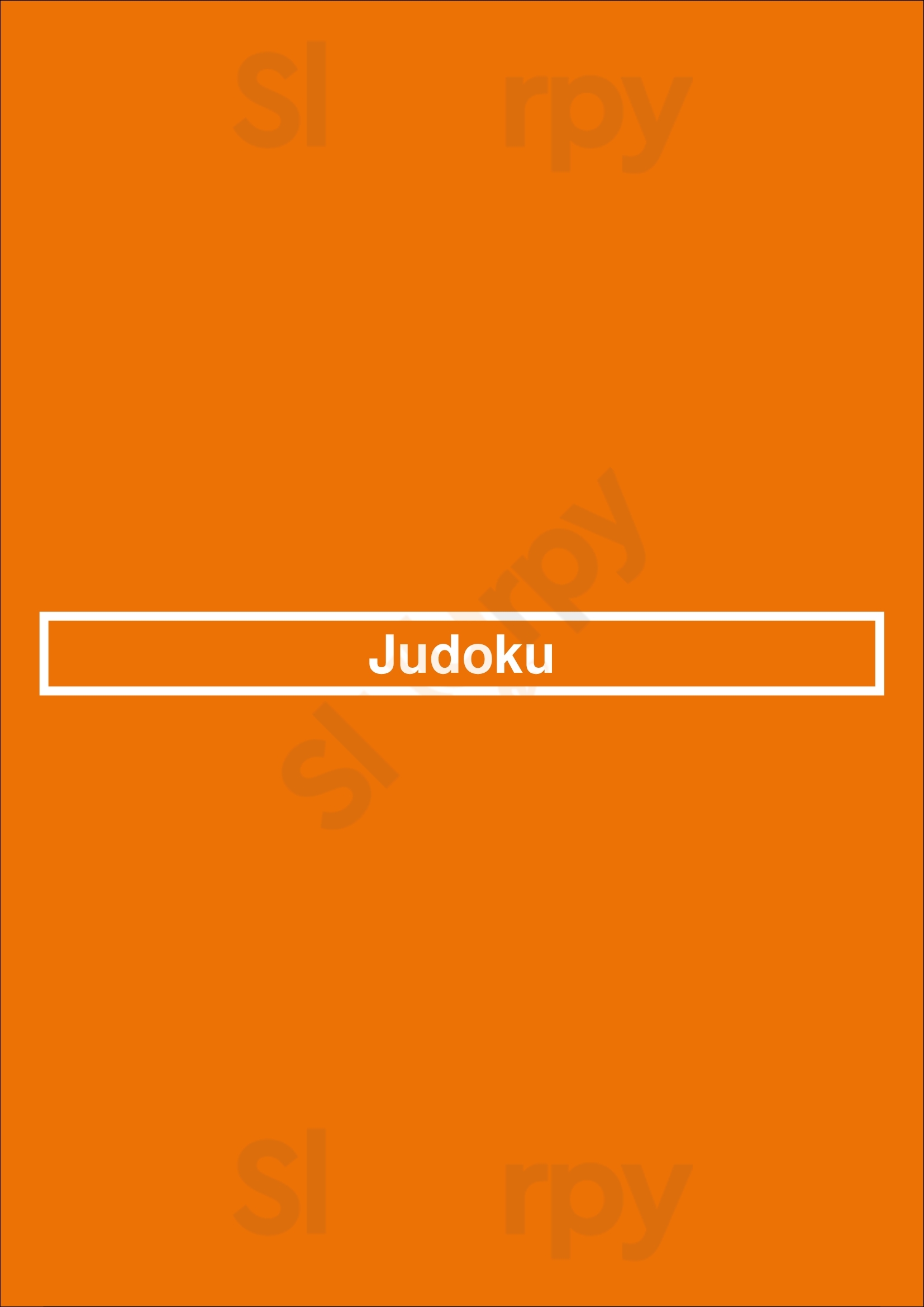 Main Menu - Judoku