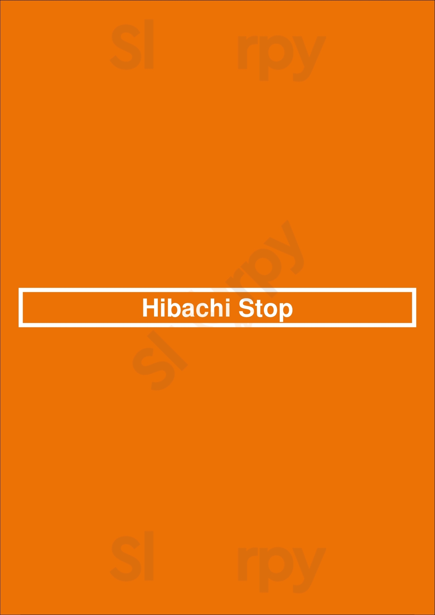 Hibachi Stop Marietta Menu - 1